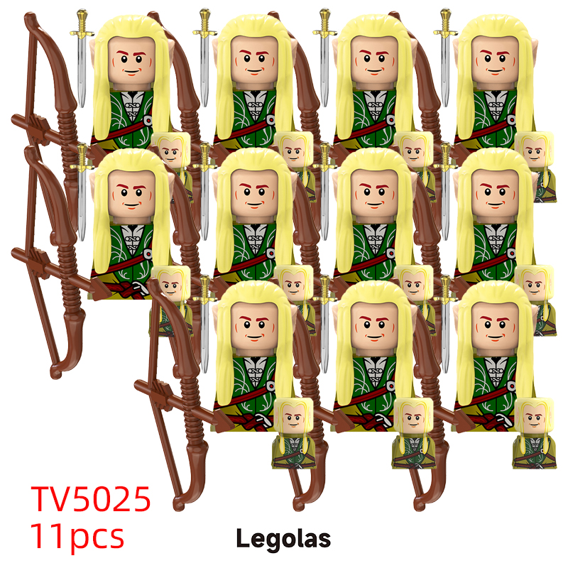 (Style C) Medieval Elf Soldiers Mini Figures Guard Army Action Dolls Mini Building Blocks Assembly Building Blocks Children Gift