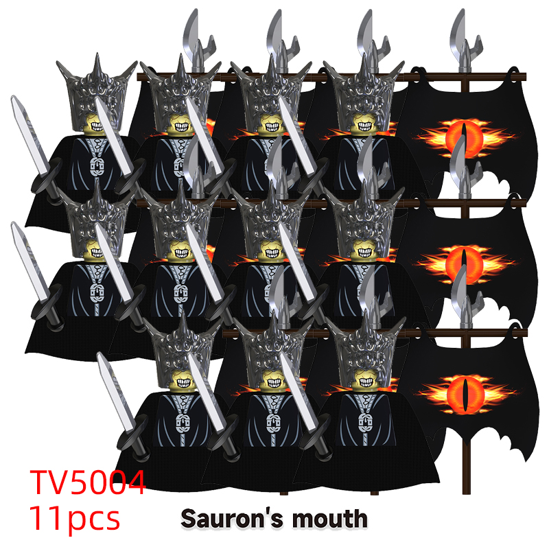 (Style C) Kids Toy The Lord of Rings Hobbit Minifigures Soldiers Building Blocks Christmas Birthday Gifts