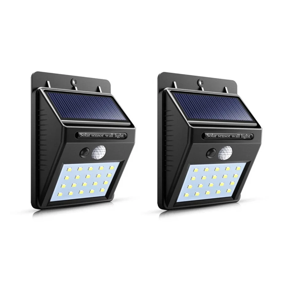 Solar Induction Motion Sensor Wall Lights Ip64 Waterproof Led Outdoor Garden 