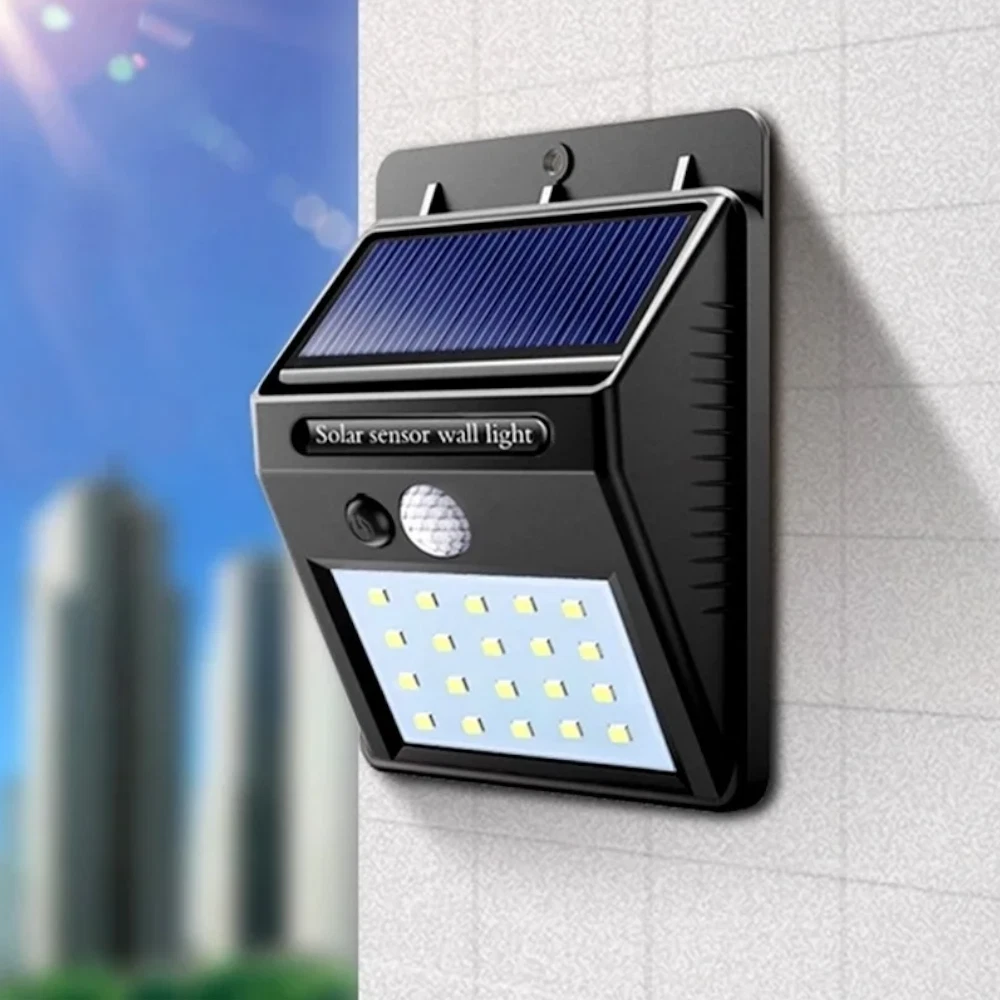 Solar Induction Motion Sensor Wall Lights Ip64 Waterproof Led Outdoor Garden 