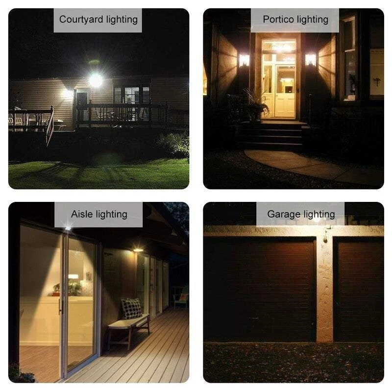 Solar Induction Motion Sensor Wall Lights Ip64 Waterproof Led Outdoor Garden 