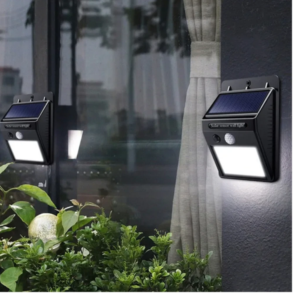 Solar Induction Motion Sensor Wall Lights Ip64 Waterproof Led Outdoor Garden 