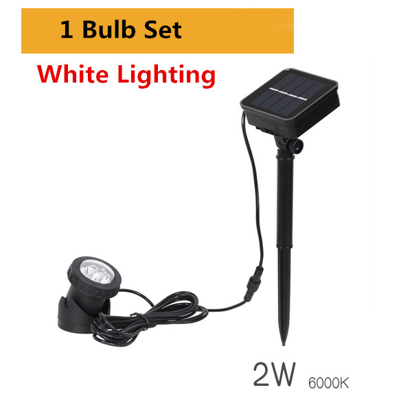 RGB Solar Underwater Light Lawn Light Outdoor LED Garden Pool Gradient Spotlight Courtyard Landscape Light