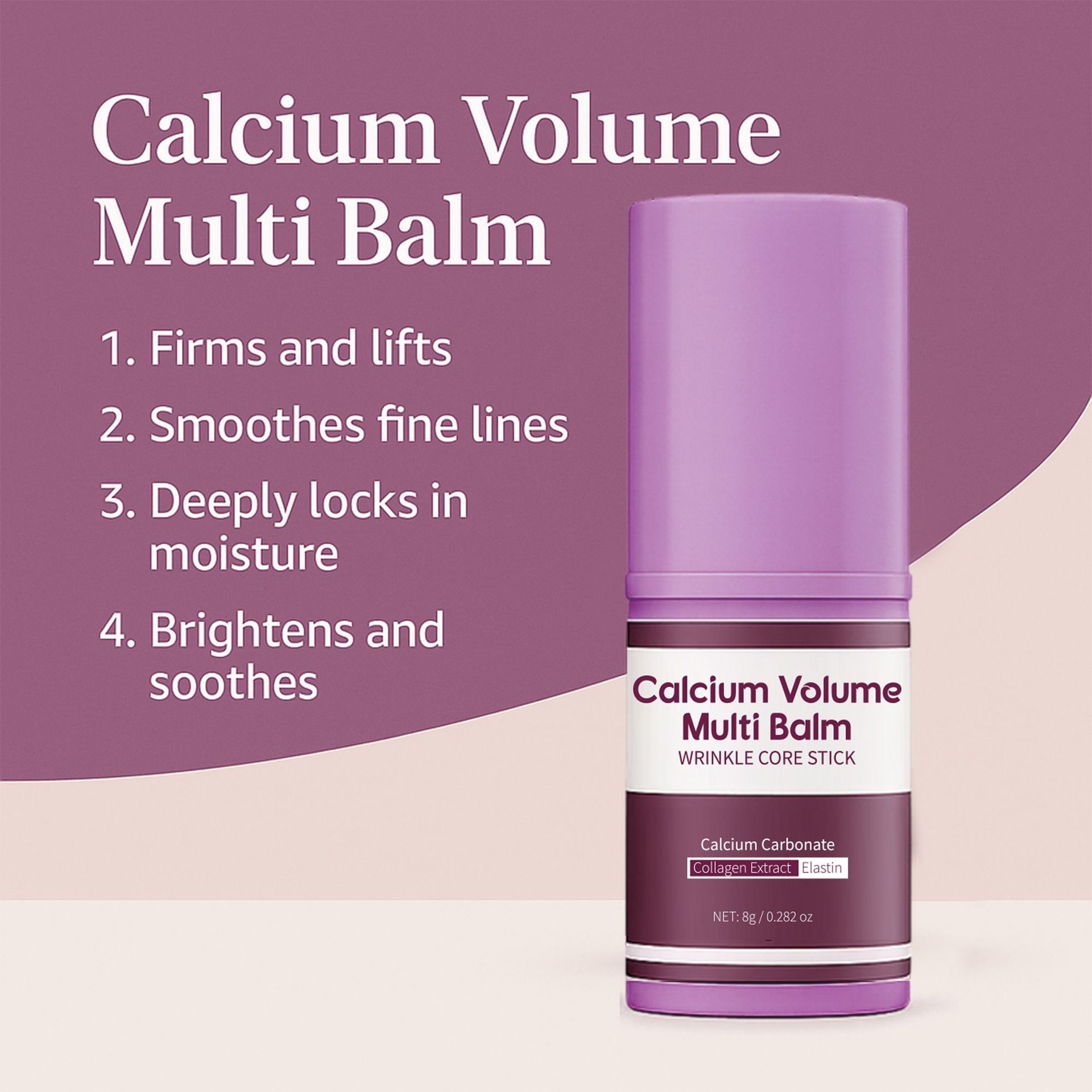 Plumping Multi Function Moisturizing Balm For Skin Firming Hydrating And Daily Nourishing Care 8g