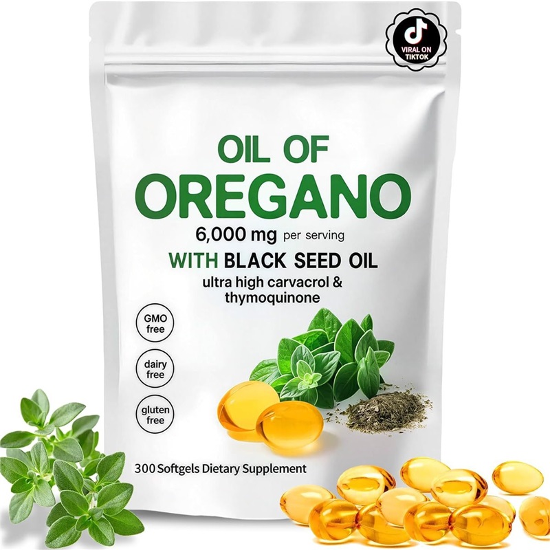 1 Pack Oregano Oil Supplement Oil of Oregano Softgels Oregano Oil Supplement Capsules