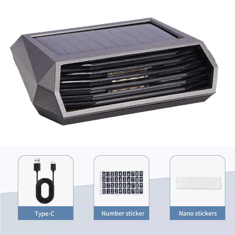 Portable Solar Energy Powered Car Air Purifier Ozonizer Anion Odor Eliminator Ozone Generator Rechargeable Air Purifier For Car