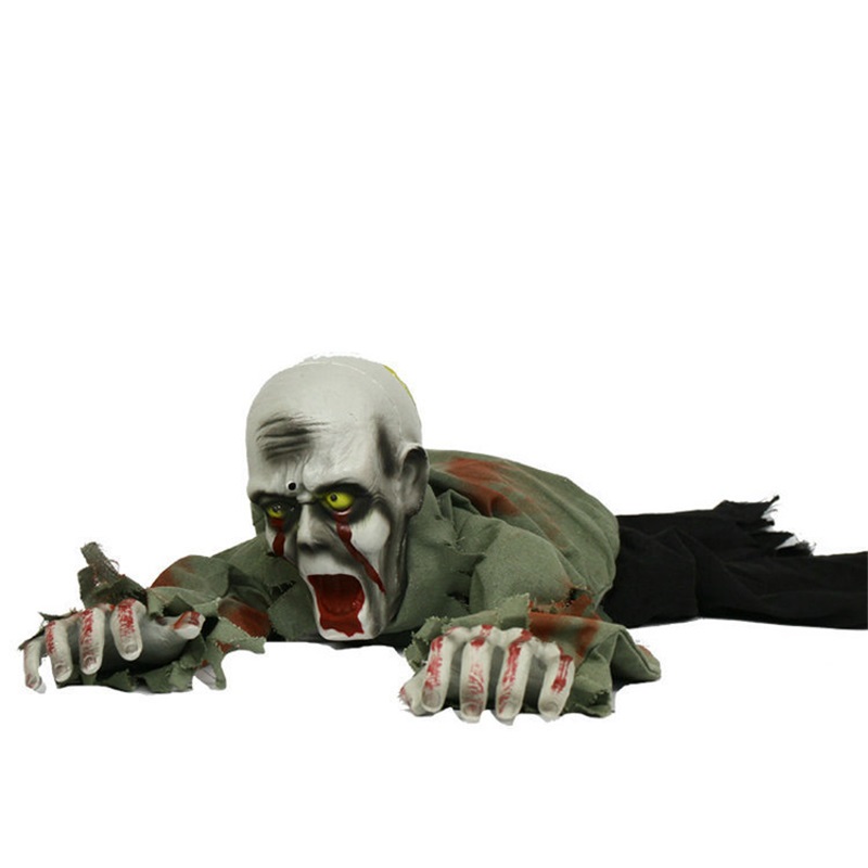 Sound Light Crawling Ghost Halloween Secret Room Decoration Haunted House Scary Hanging Bar Layout Sound Activated Electric