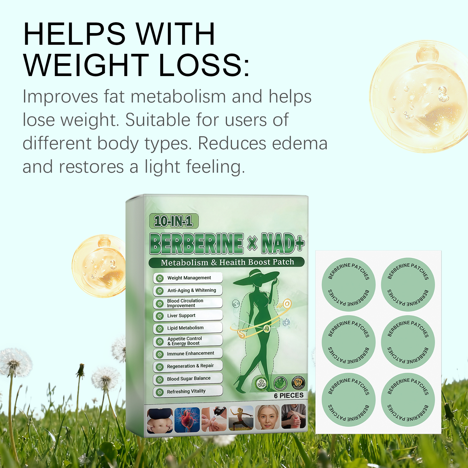 Body Care Patch Mildly Protect Body Skin Lines Lightweight Breathable Fit Skin Daily External Use Care Sheet