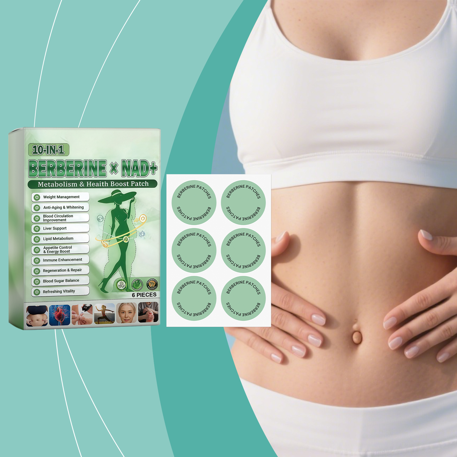 Body Care Patch Mildly Protect Body Skin Lines Lightweight Breathable Fit Skin Daily External Use Care Sheet