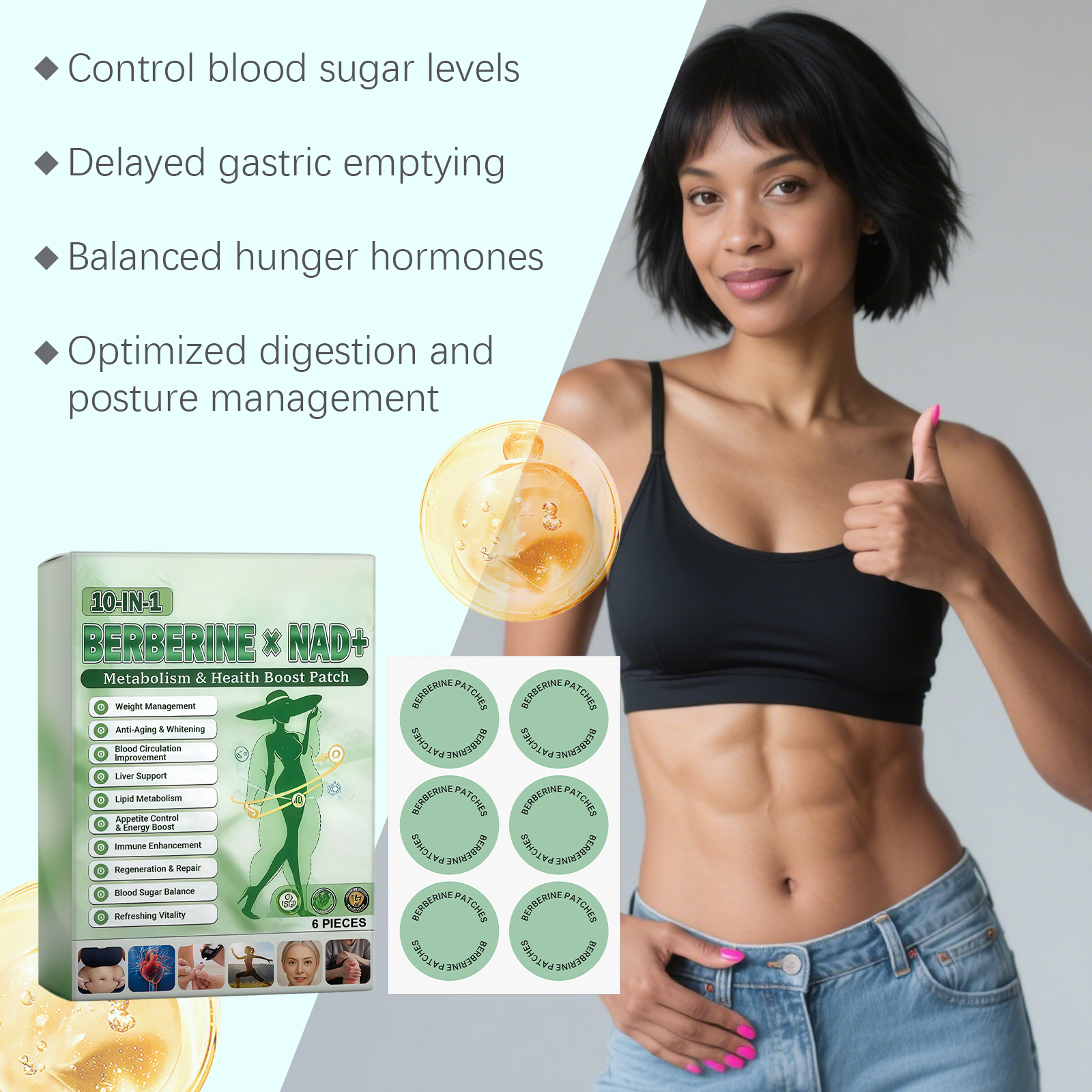 Body Care Patch Mildly Protect Body Skin Lines Lightweight Breathable Fit Skin Daily External Use Care Sheet
