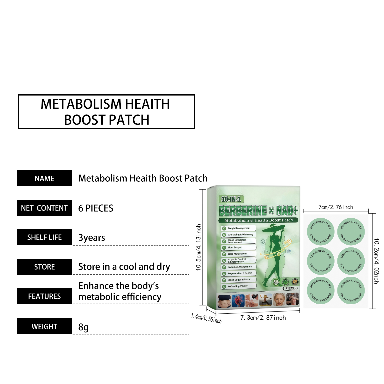 Body Care Patch Mildly Protect Body Skin Lines Lightweight Breathable Fit Skin Daily External Use Care Sheet