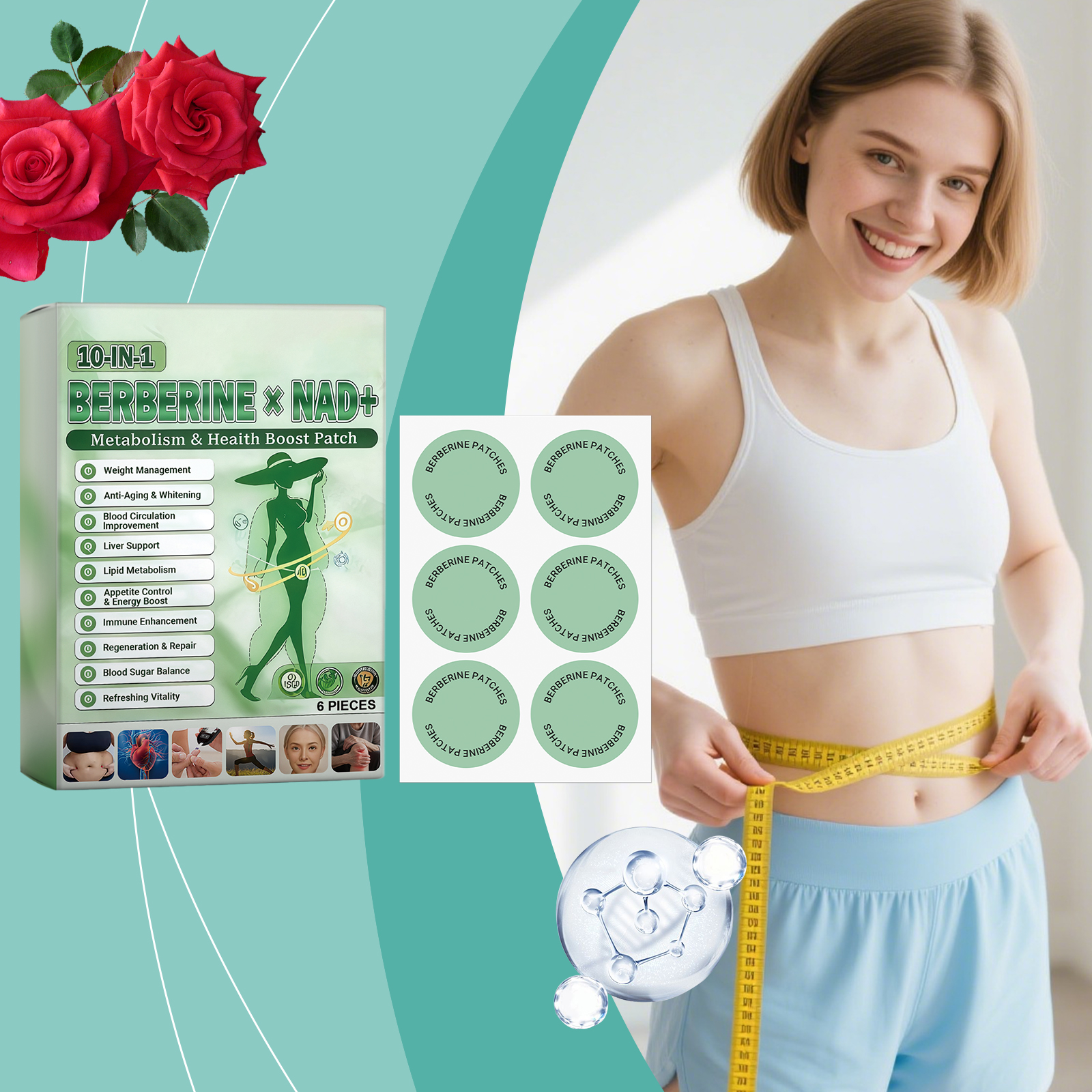 Body Care Patch Mildly Protect Body Skin Lines Lightweight Breathable Fit Skin Daily External Use Care Sheet