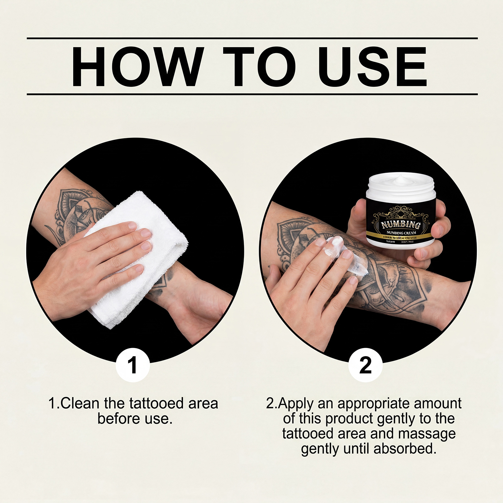 Tattoo Care Ointment Natural Moisturizing Body Skin Care Bright Color Partial Tattoo Daily Maintenance Salve Mild Gentle Safe Soft Smooth Nourish