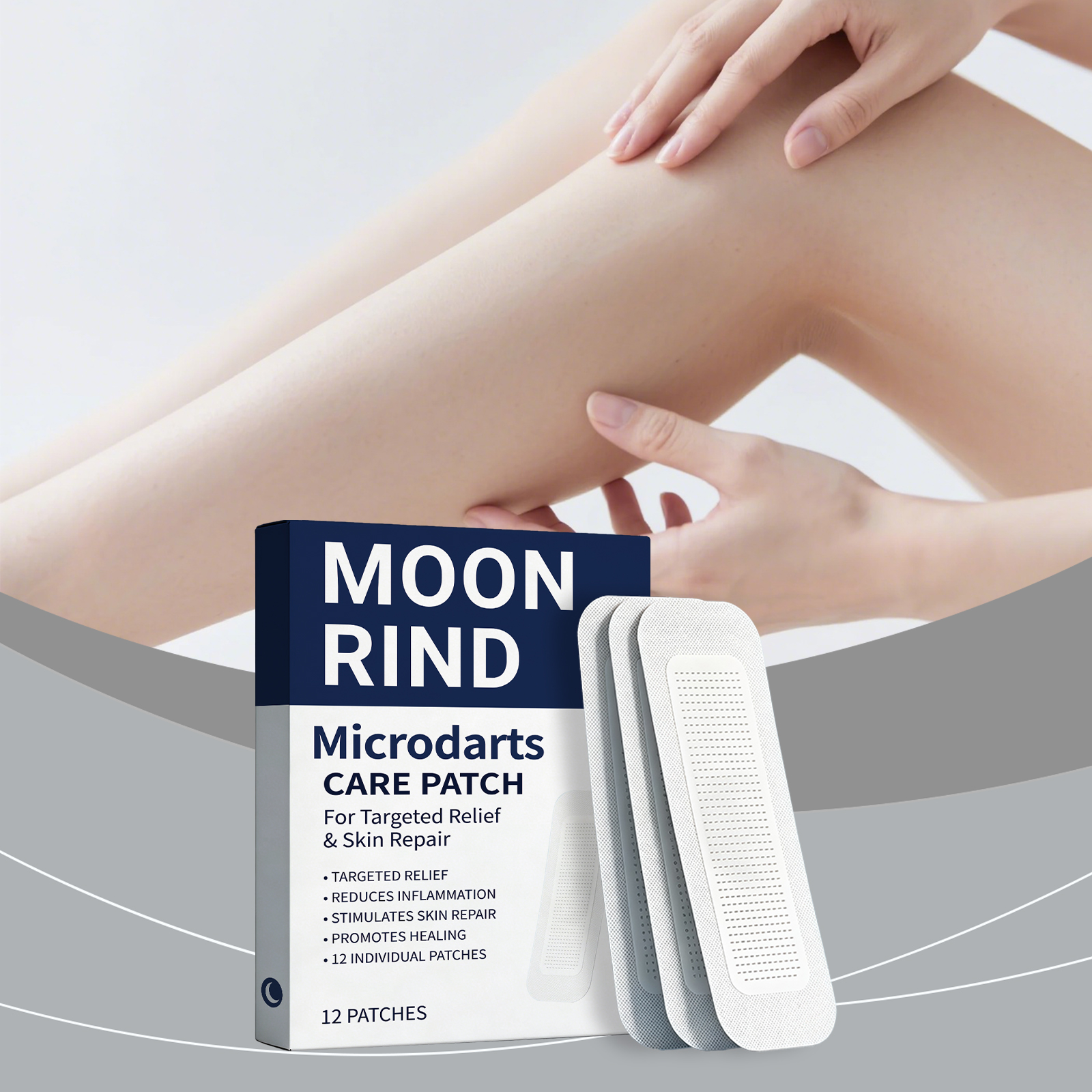 Body Care Patch Daily Mild Soft Light Breathable External Convenient Leg Skin Massage Care Sticker Gentle Cozy