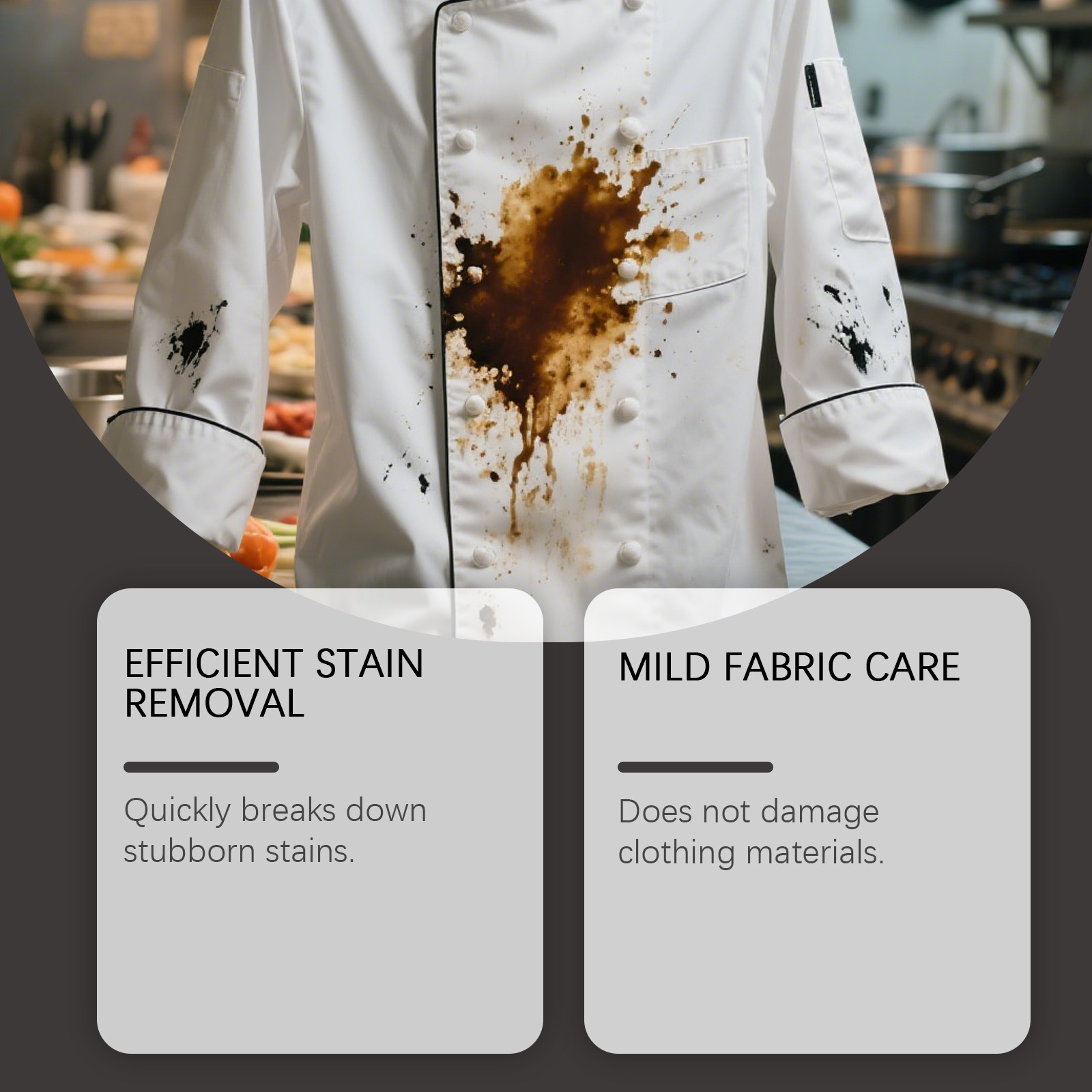 Clothing Cleaner Mild Stain Removal Oil Stain Purify Refresh Fabric Care Easy Wash Daily Garment Cleansing Supply