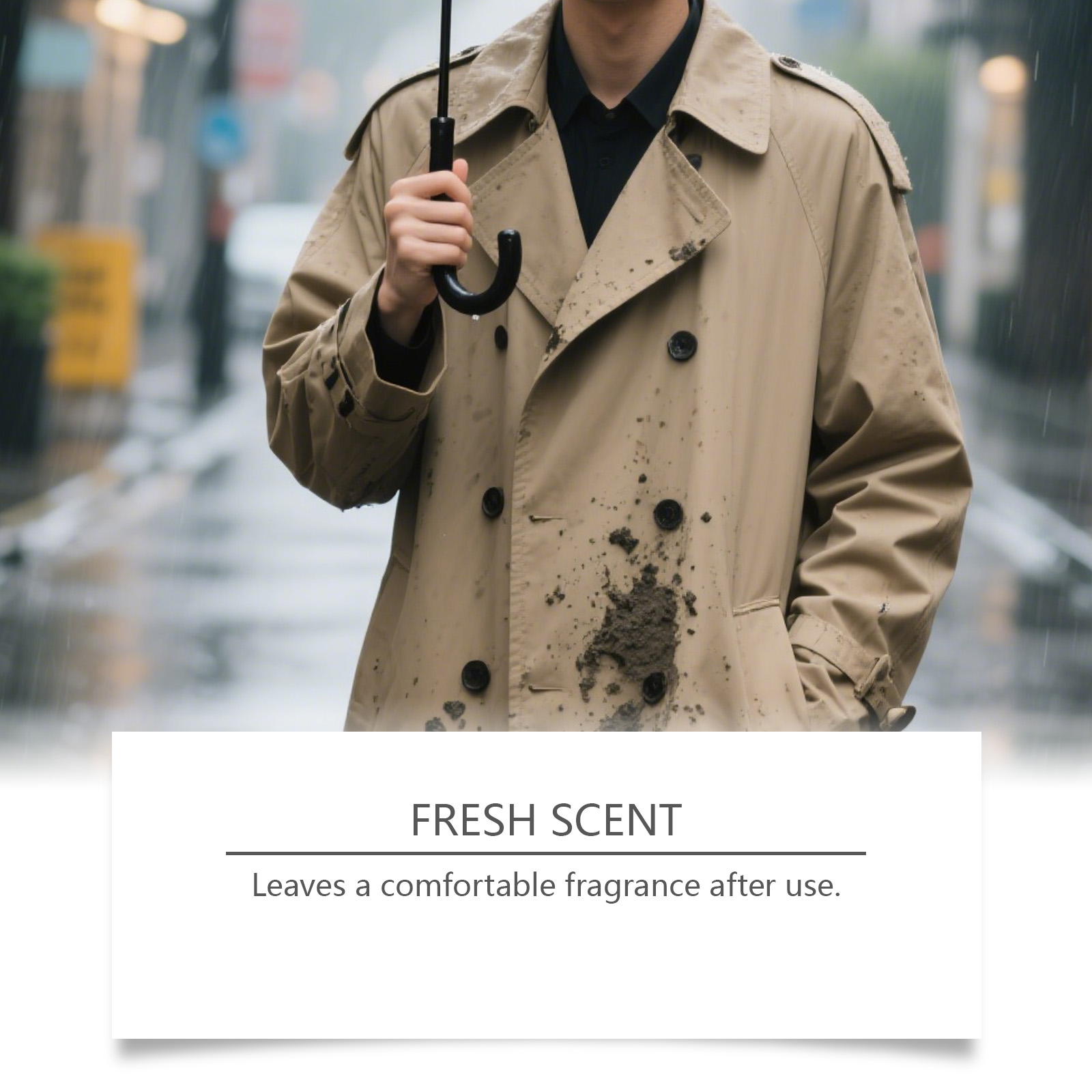 Clothing Cleaner Mild Stain Removal Oil Stain Purify Refresh Fabric Care Easy Wash Daily Garment Cleansing Supply