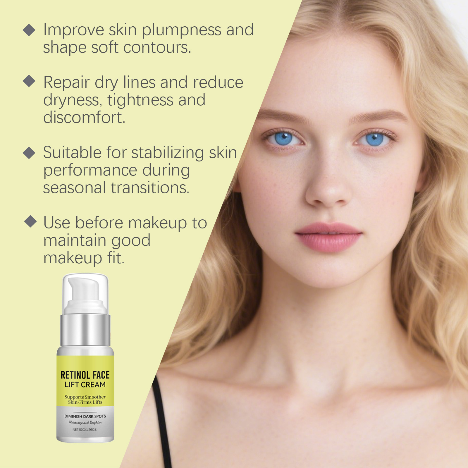 Rich Moisturizing Cream Mild Elastic Light Care Hydrating Water Replenish Eye Daily Smear Nursing Lotion