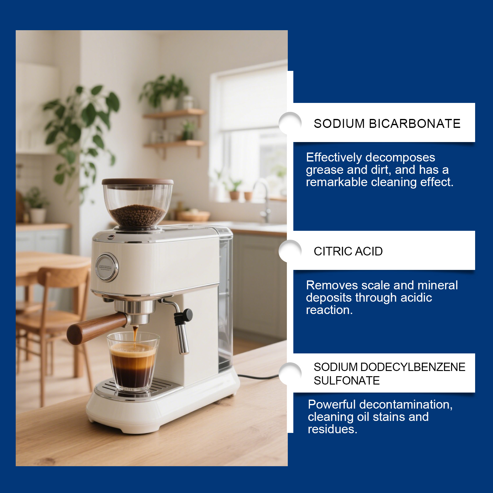 Coffee Machine Cleaning Tablets Daily Mild Remove Stains Limescale Portable Universal Care For All Coffee Makers