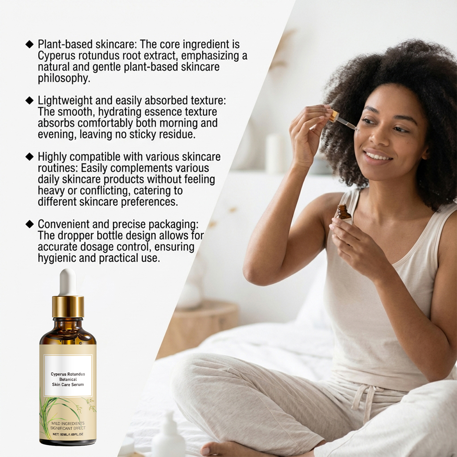 Cyperus Skincare Essence Mild Soft Delicate Moisturizing Smooth Nourish Skin