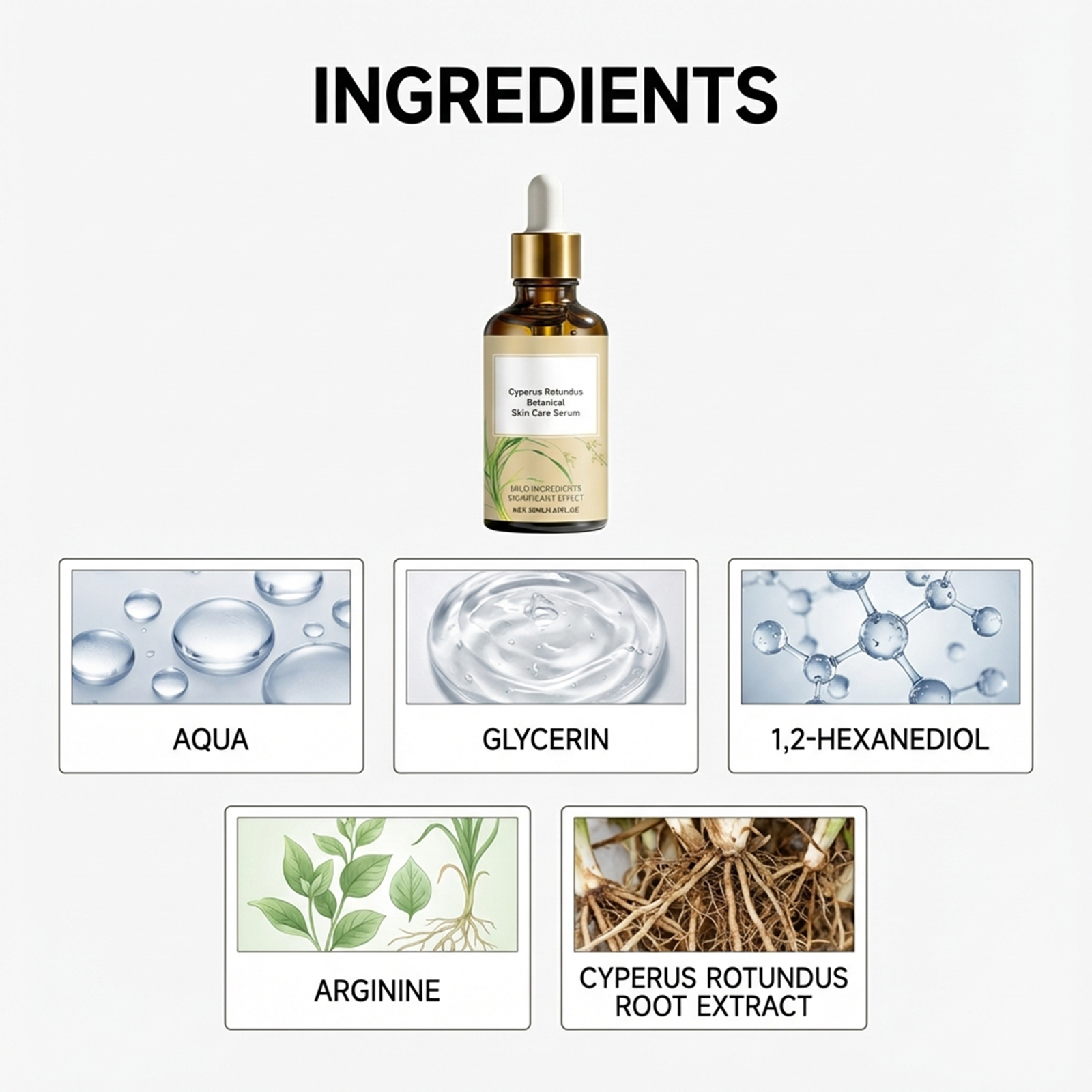 Cyperus Skincare Essence Mild Soft Delicate Moisturizing Smooth Nourish Skin