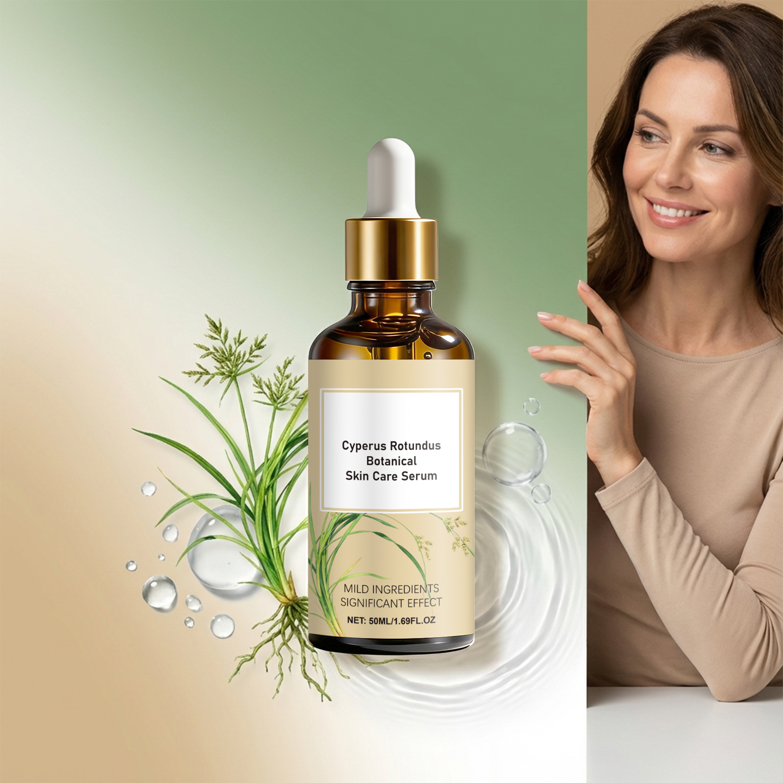 Cyperus Skincare Essence Mild Soft Delicate Moisturizing Smooth Nourish Skin