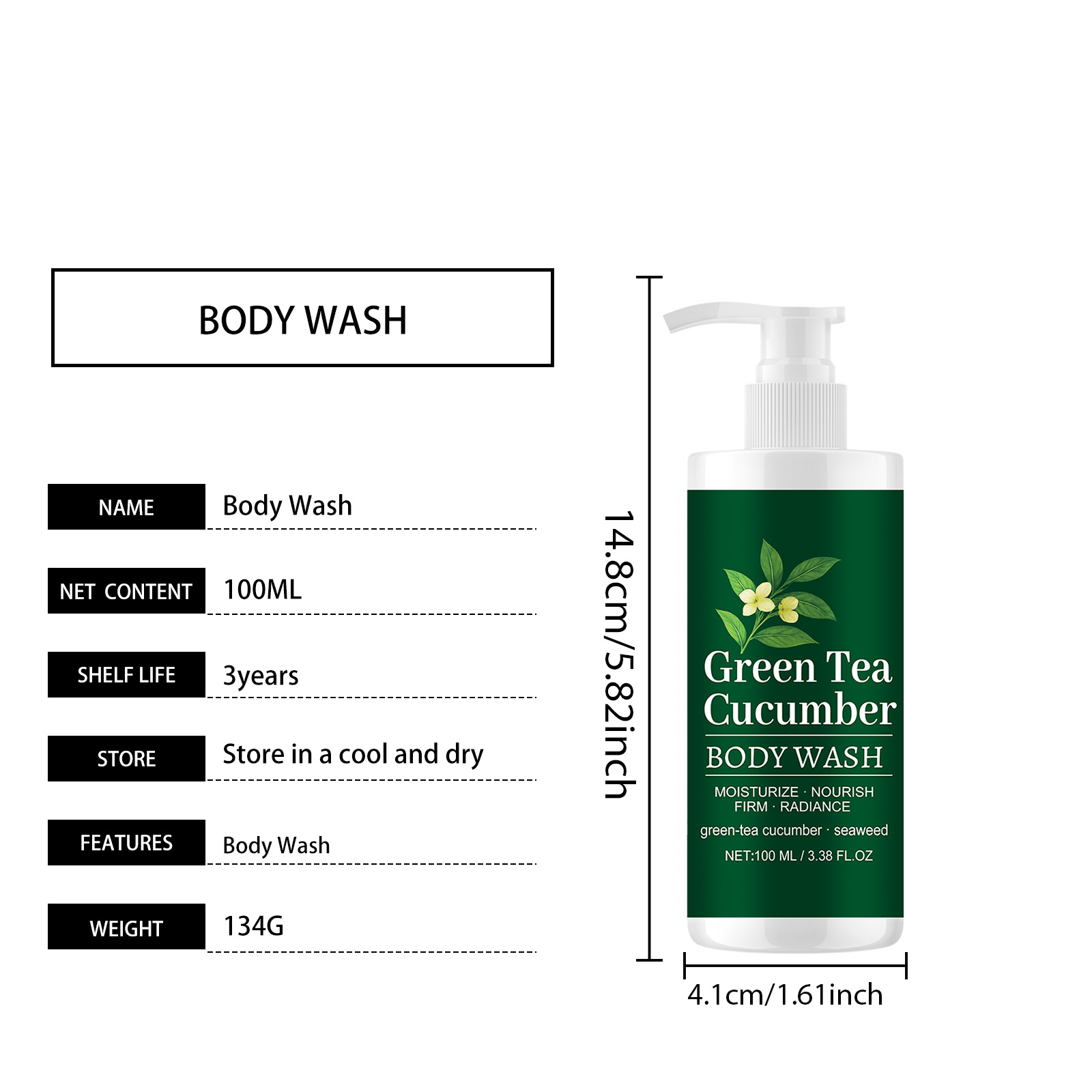 Moisturizing Body Wash Refreshing Non Greasy Mild Cleansing Hydrating Smooth Skin Daily Body Care Product