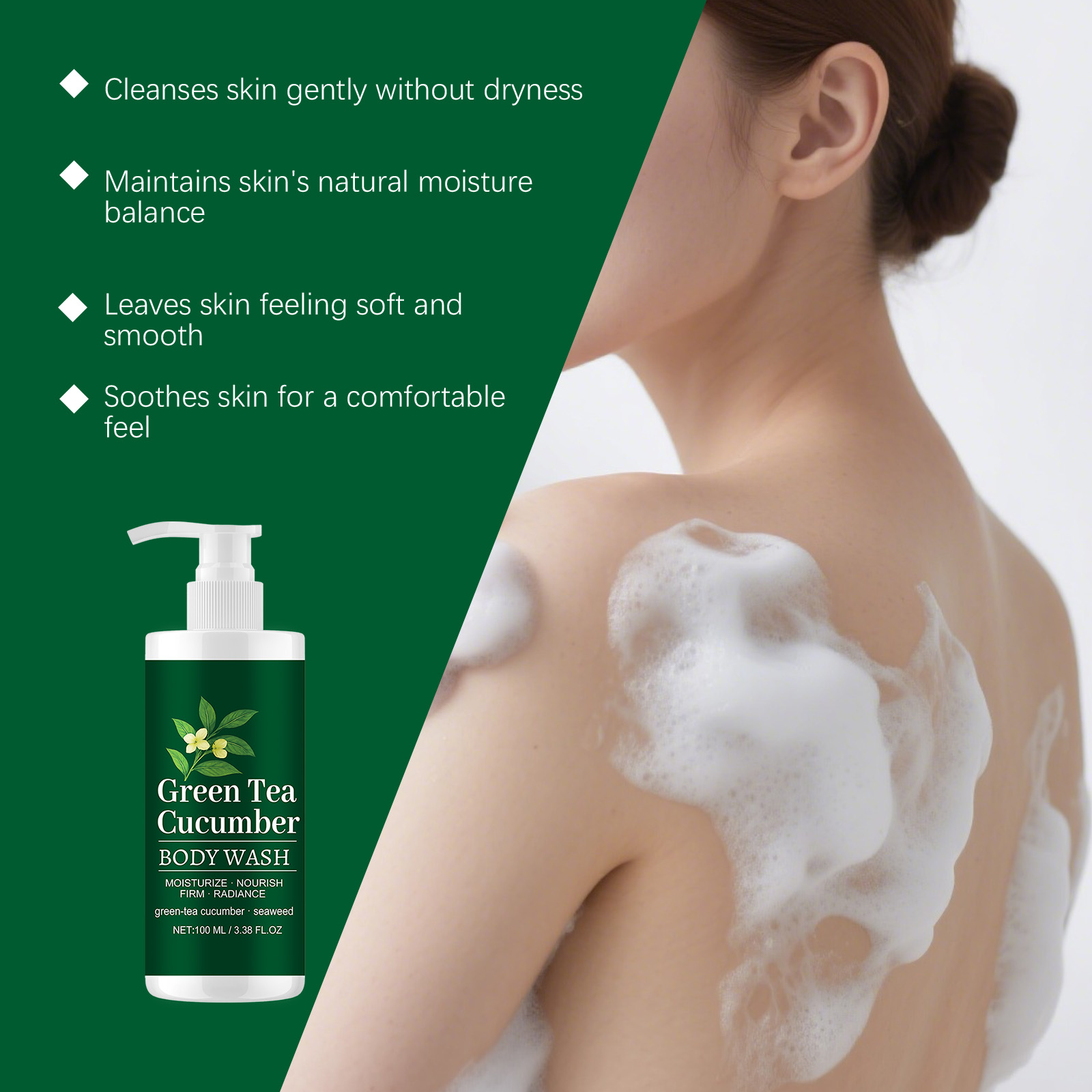 Moisturizing Body Wash Refreshing Non Greasy Mild Cleansing Hydrating Smooth Skin Daily Body Care Product