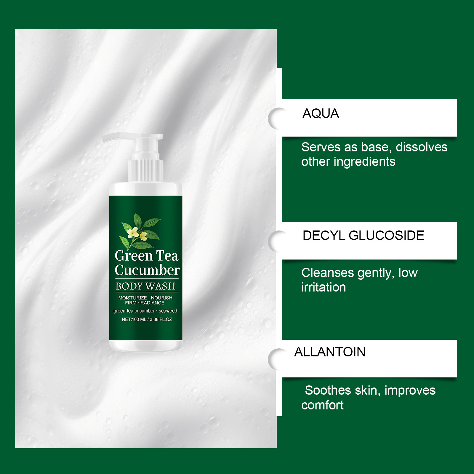 Moisturizing Body Wash Refreshing Non Greasy Mild Cleansing Hydrating Smooth Skin Daily Body Care Product