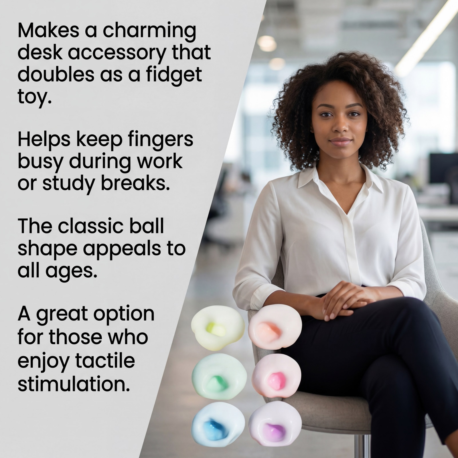 (Pink) Stress Relief Ball Toy Light Blue Soft Slow Resilient Squishy Office Fun Daily Play