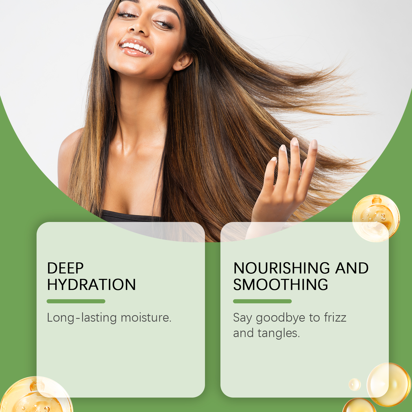 Moisturizing Hair Care Oil Hydrating Nourish Soft Shiny Daily Protect Moist Repair Dry Split End Hair