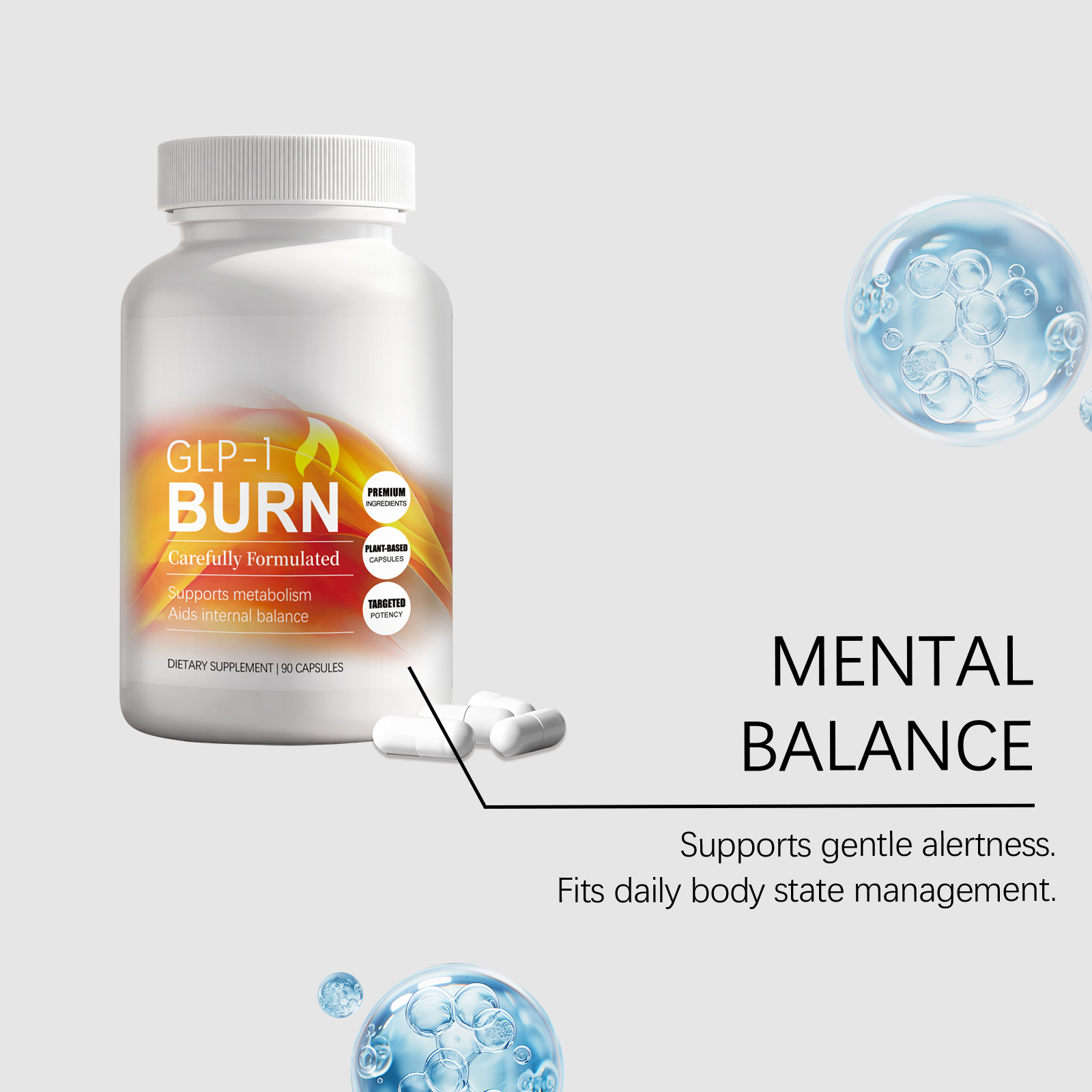 Body Shape Care Capsules Mild Natural Ingredients Daily Energy Supplement Gentle Physical Comfort Nutrition Agent For Routine Body Maintenance