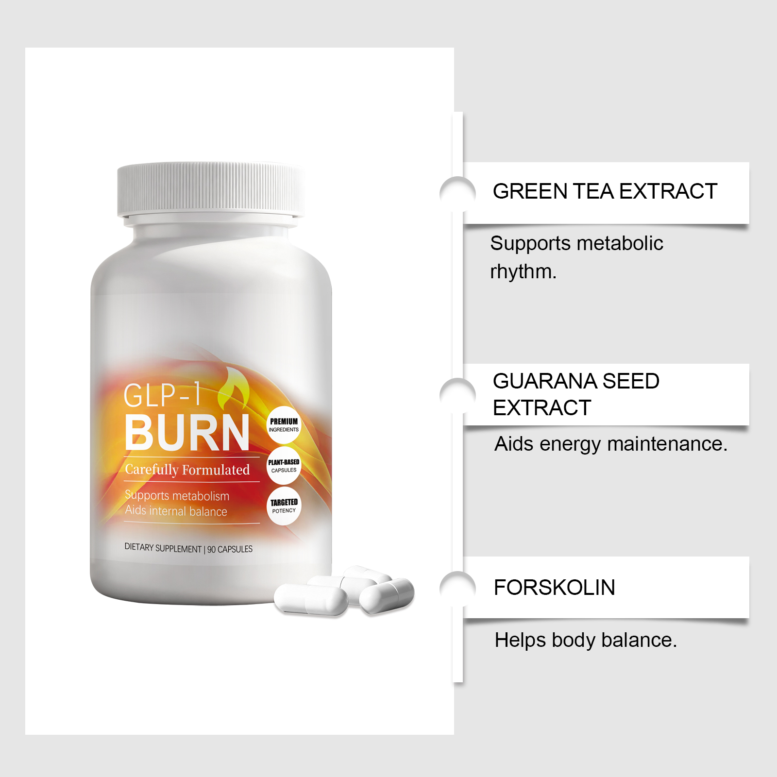 Body Shape Care Capsules Mild Natural Ingredients Daily Energy Supplement Gentle Physical Comfort Nutrition Agent For Routine Body Maintenance