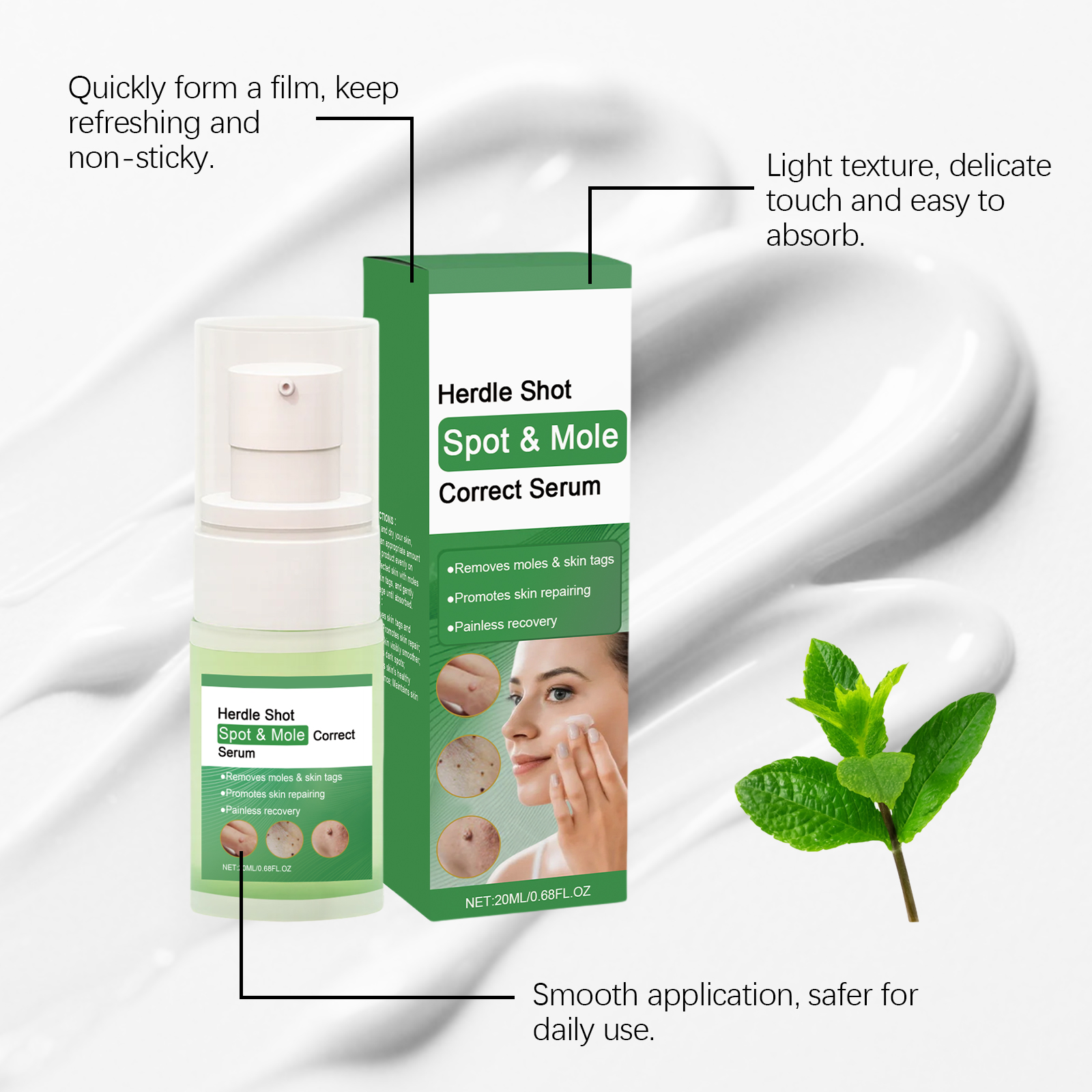Skin Care Essence Liquid Mild Cleansing Moist Non Sticky Hydrating Refreshing Daily Facial Maintenance