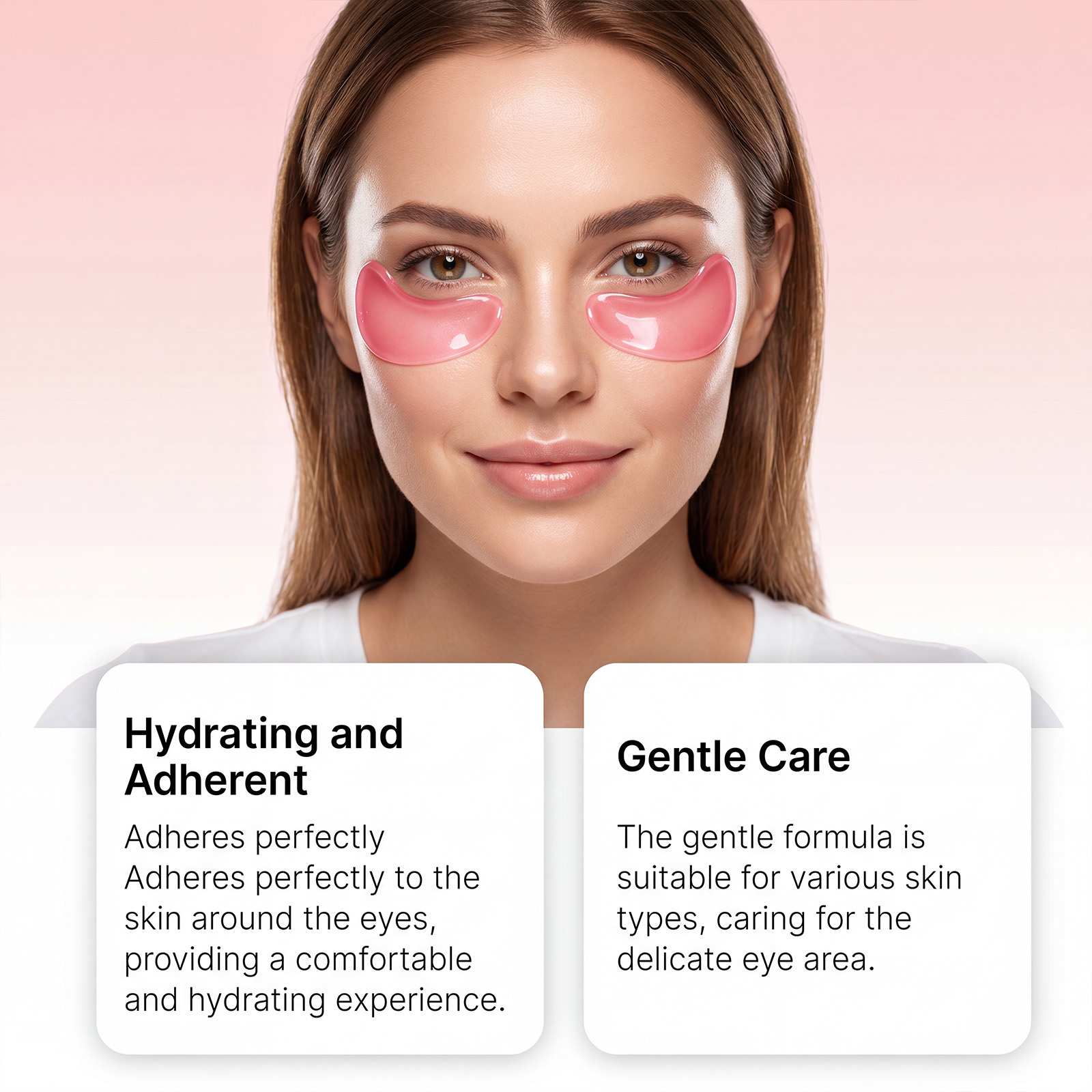 Collagen Moisturizing Eye Mask Hydrating Closefitting Mild Nourishing Brightening Lightweight Breathable Eye Skin