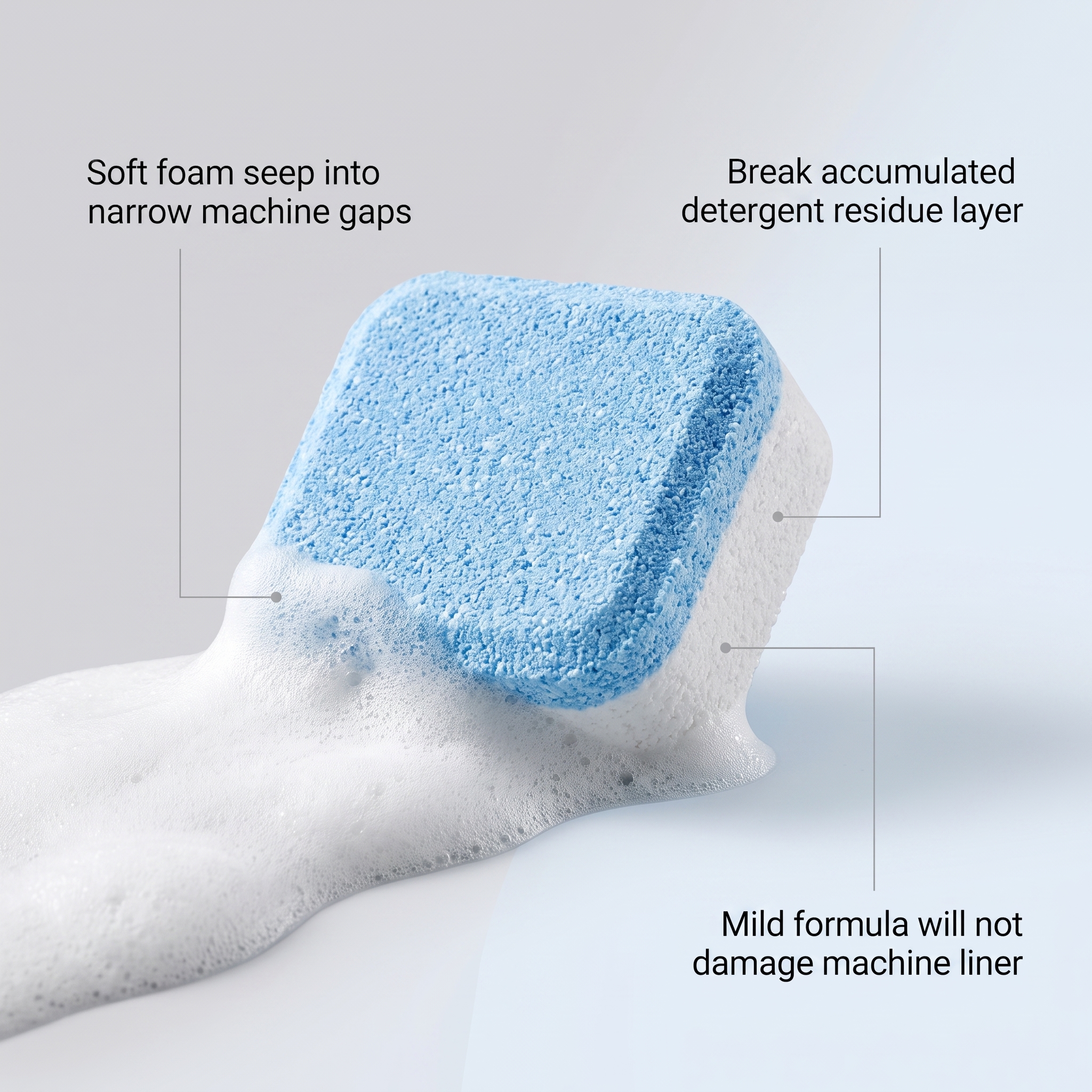 Washing Machine Tank Cleaning Tablet Dirt Removing Care Solid Block For Front Top Load Laundry Appliance Daily Use