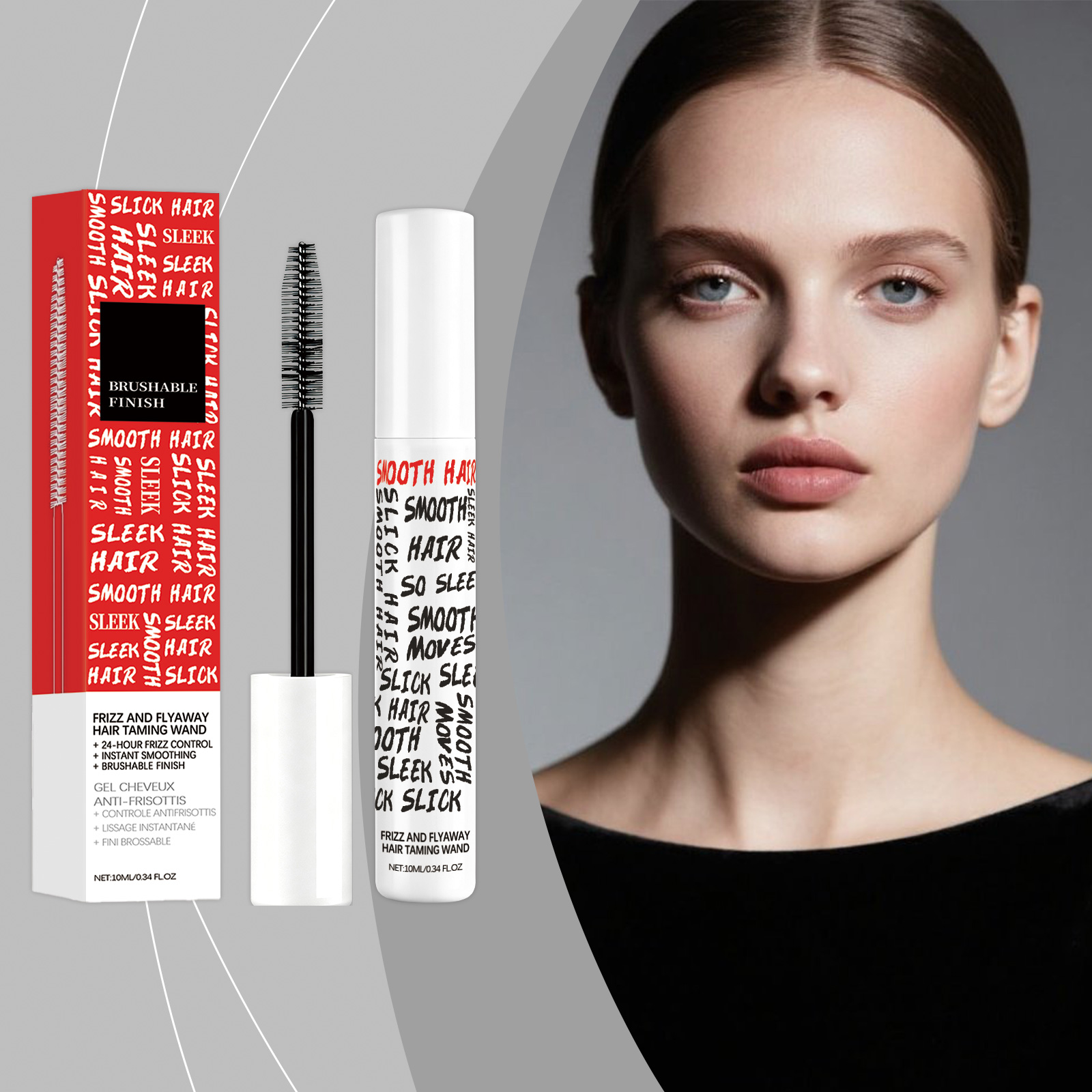 Flyaway Hair Taming Stick Soft Hydrating Non Sticky Portable Hair Care For Frizzy Puffy Daily Hairstyle Styling