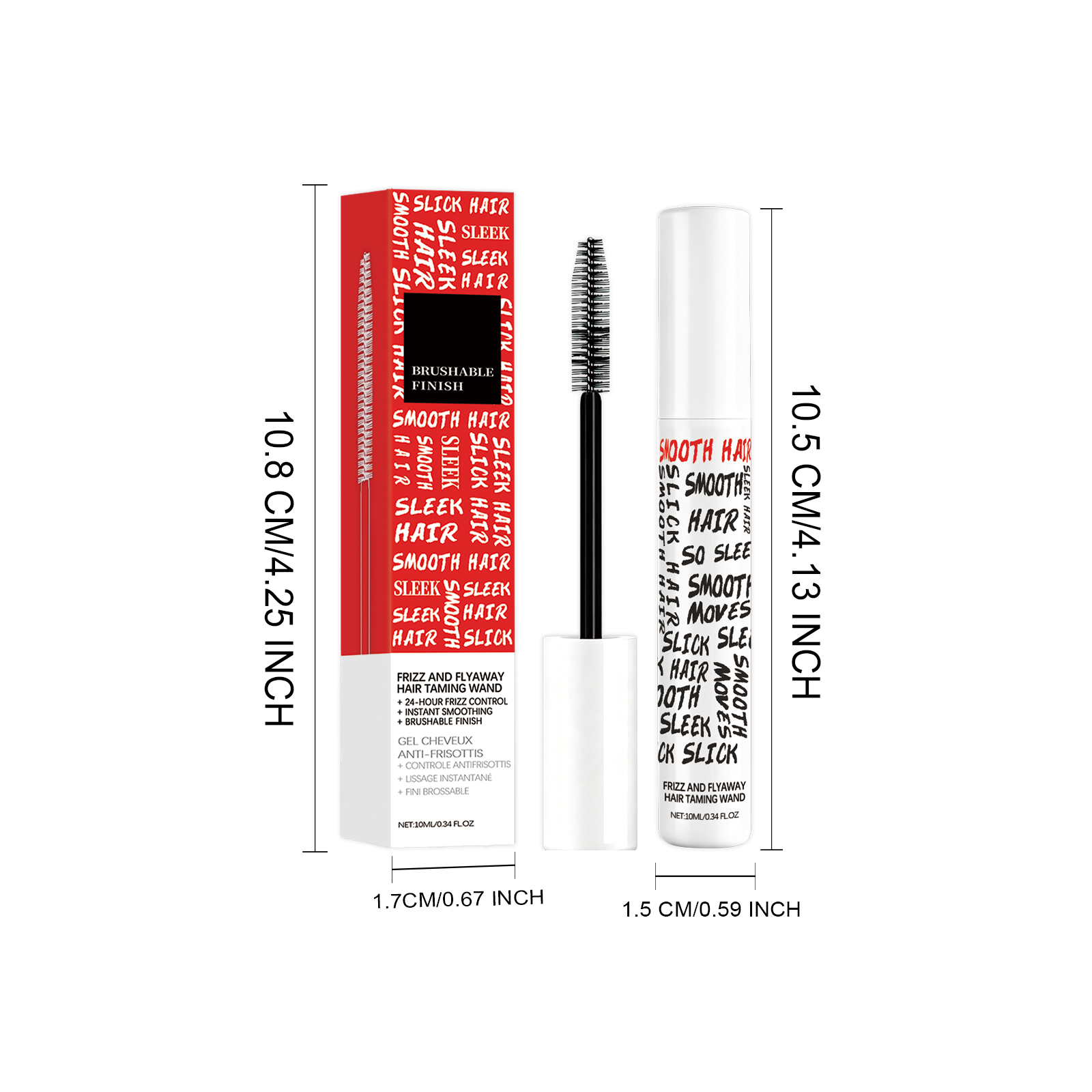 Flyaway Hair Taming Stick Soft Hydrating Non Sticky Portable Hair Care For Frizzy Puffy Daily Hairstyle Styling
