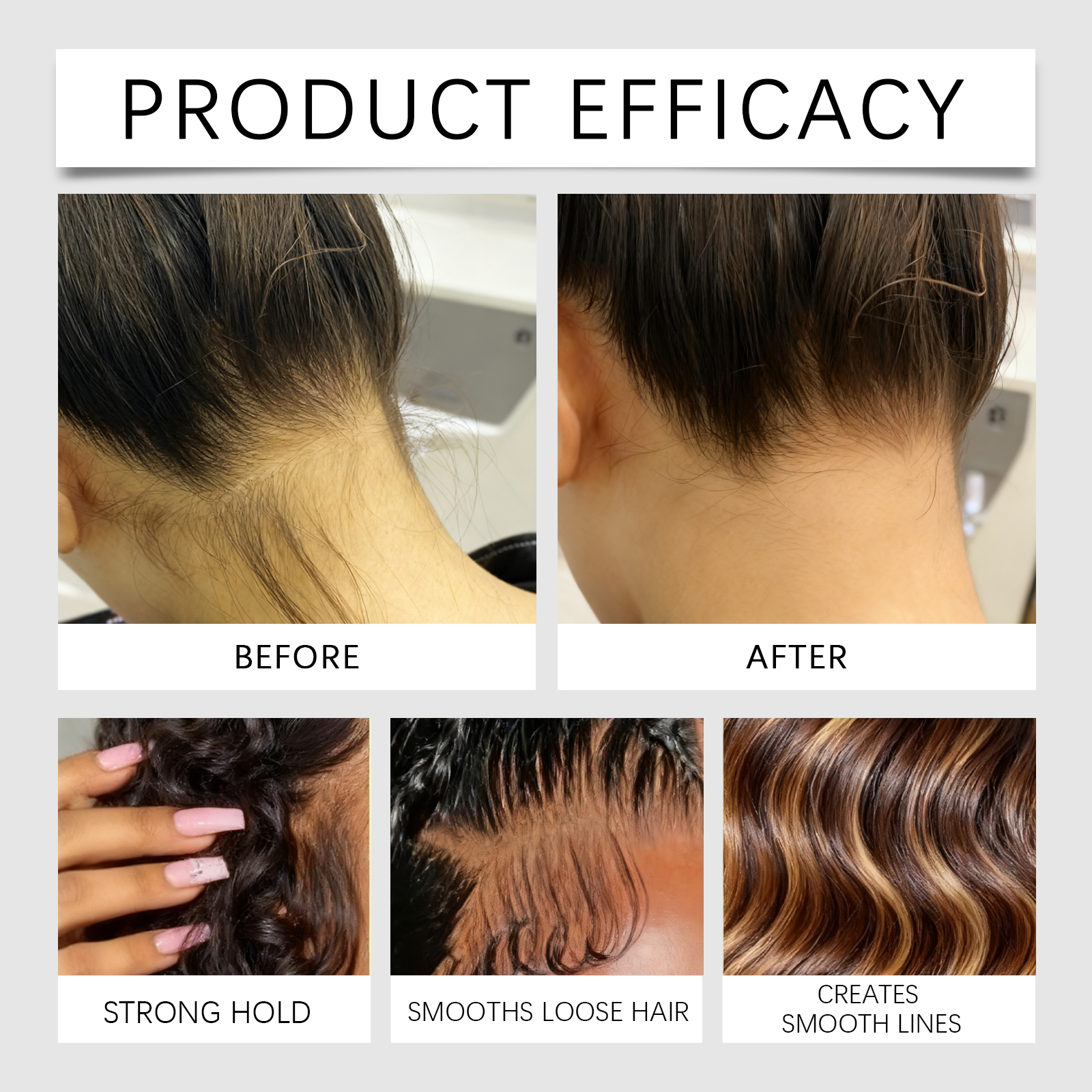 Flyaway Hair Taming Stick Soft Hydrating Non Sticky Portable Hair Care For Frizzy Puffy Daily Hairstyle Styling