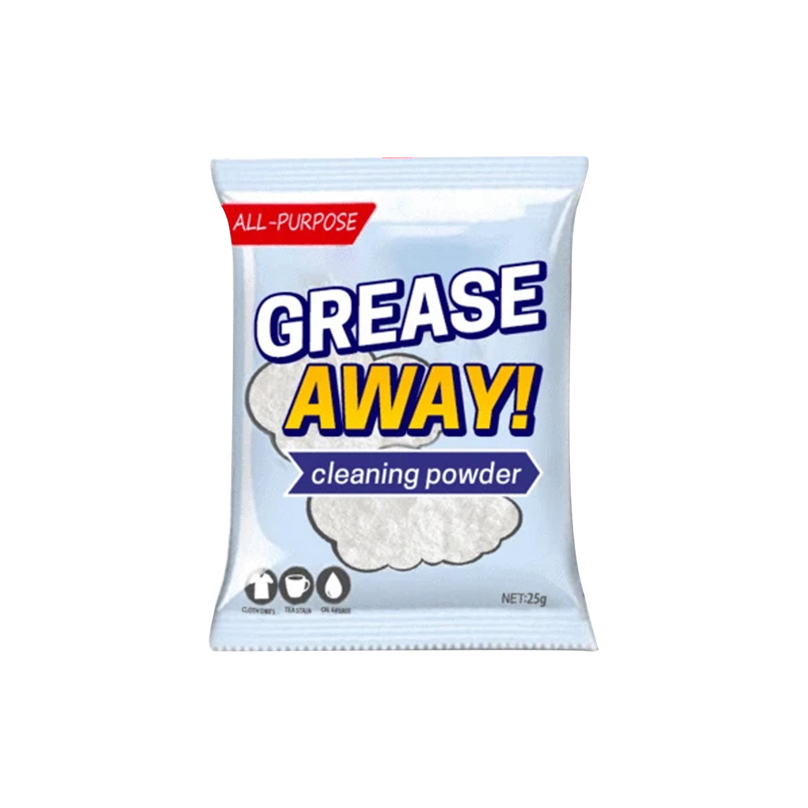 Kitchen Cleaning Powder Heavy Duty Grease Remover Stainless Steel Cookware Stain Eliminator