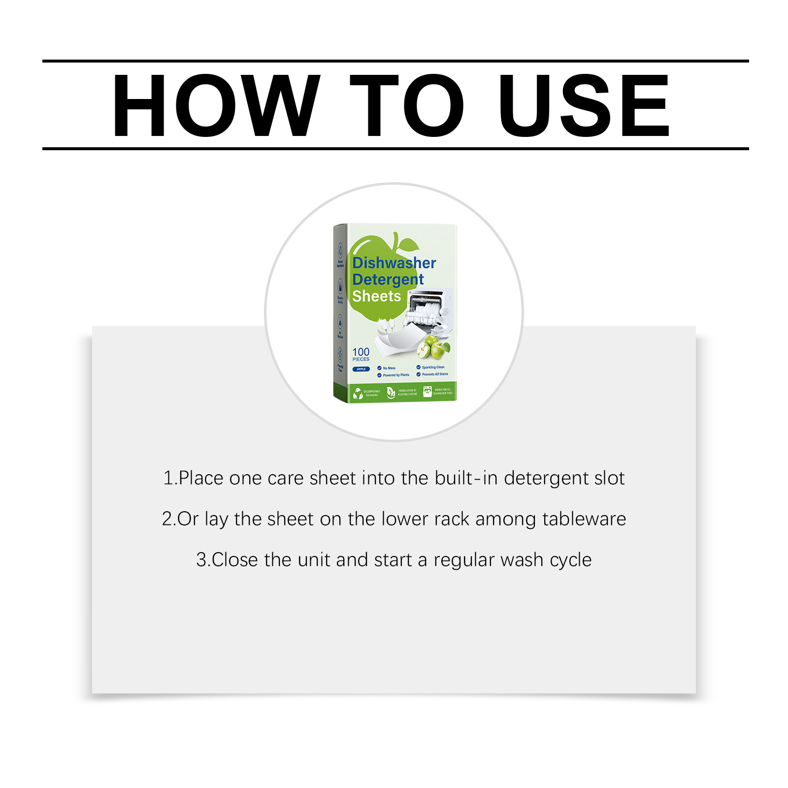 Dishwasher Cleaning Tablets Daily Household Special Remove Grime Odor Inside Dish Appliance