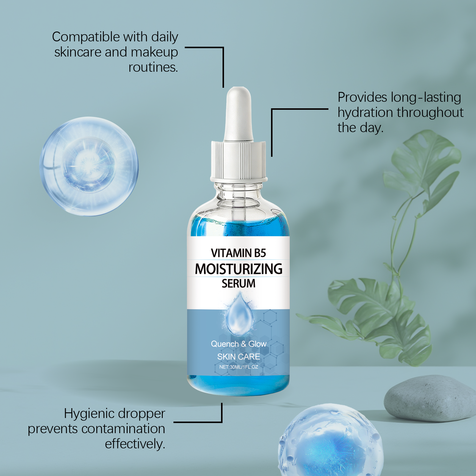 Vitamin B5 Moisturizing Essence Liquid Hydrating Softening Daily Delicate Care For Facial Skin