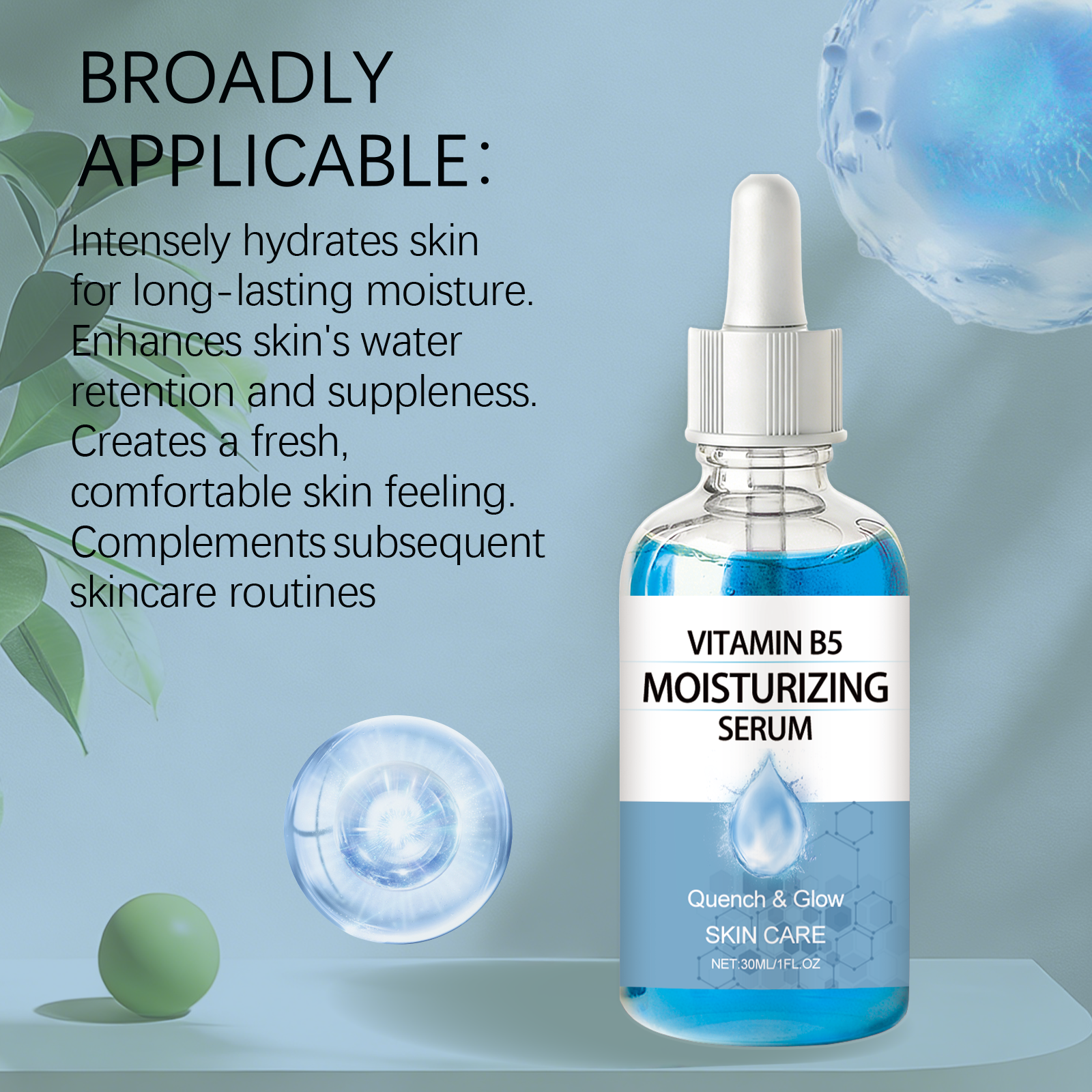 Vitamin B5 Moisturizing Essence Liquid Hydrating Softening Daily Delicate Care For Facial Skin
