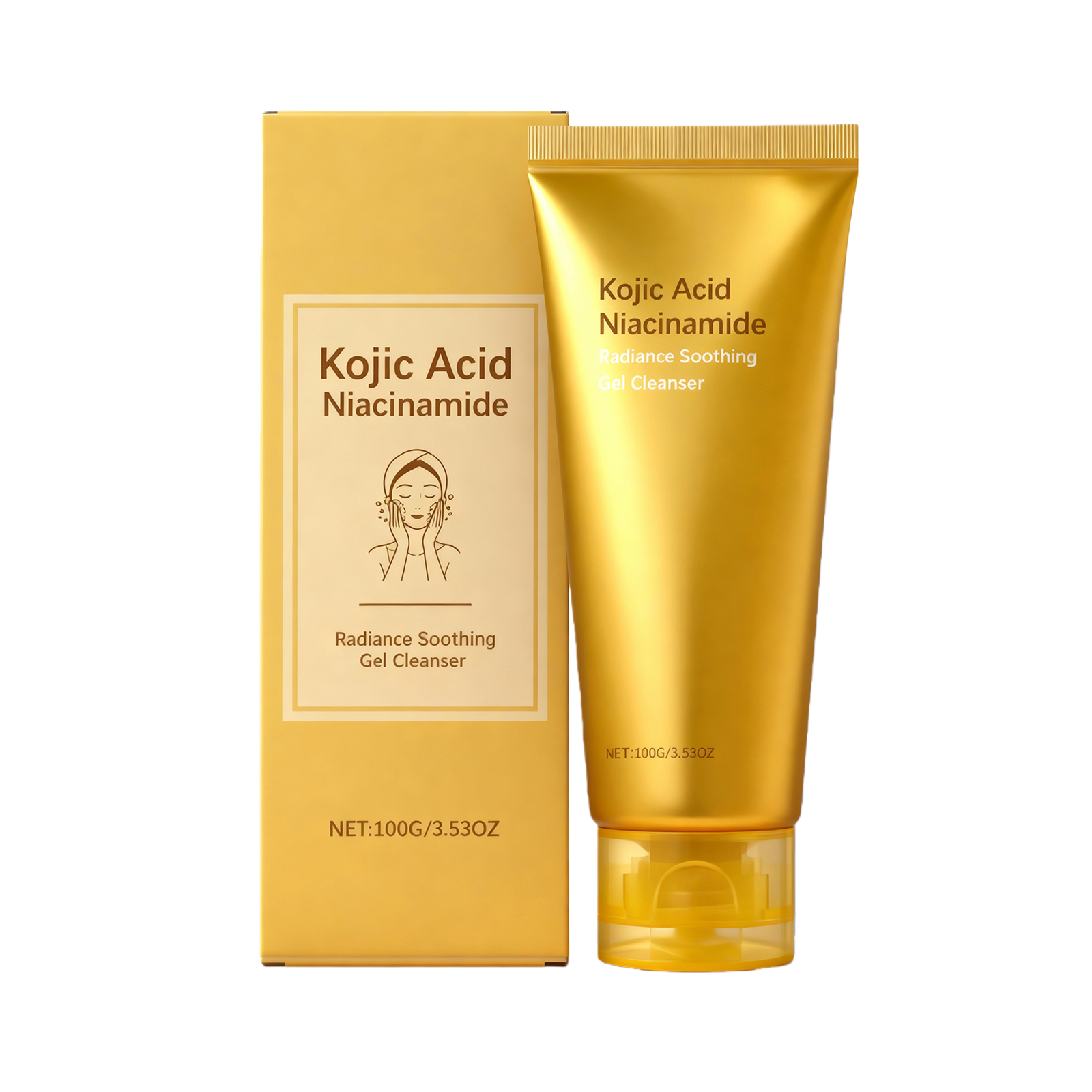 Brightening Gentle Cleansing Gel Daily Mild Clean Facial Skin Moisturizing Hydrating Refreshing Non Tight