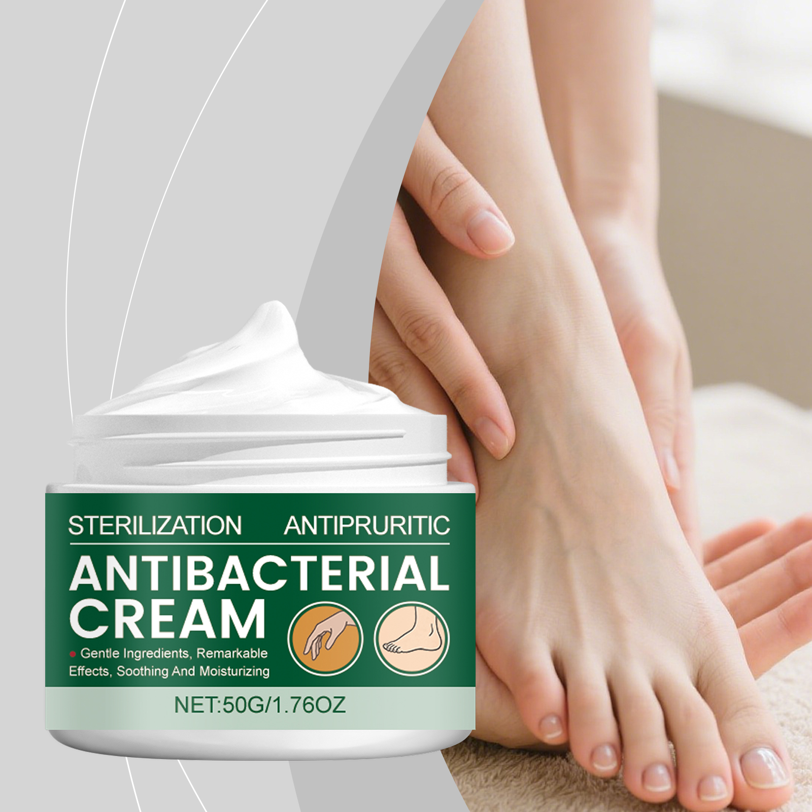 Foot Moisturizing Cream Hydrating Soft Refreshing Nonsticky Quickabsorb Daily Skin Care
