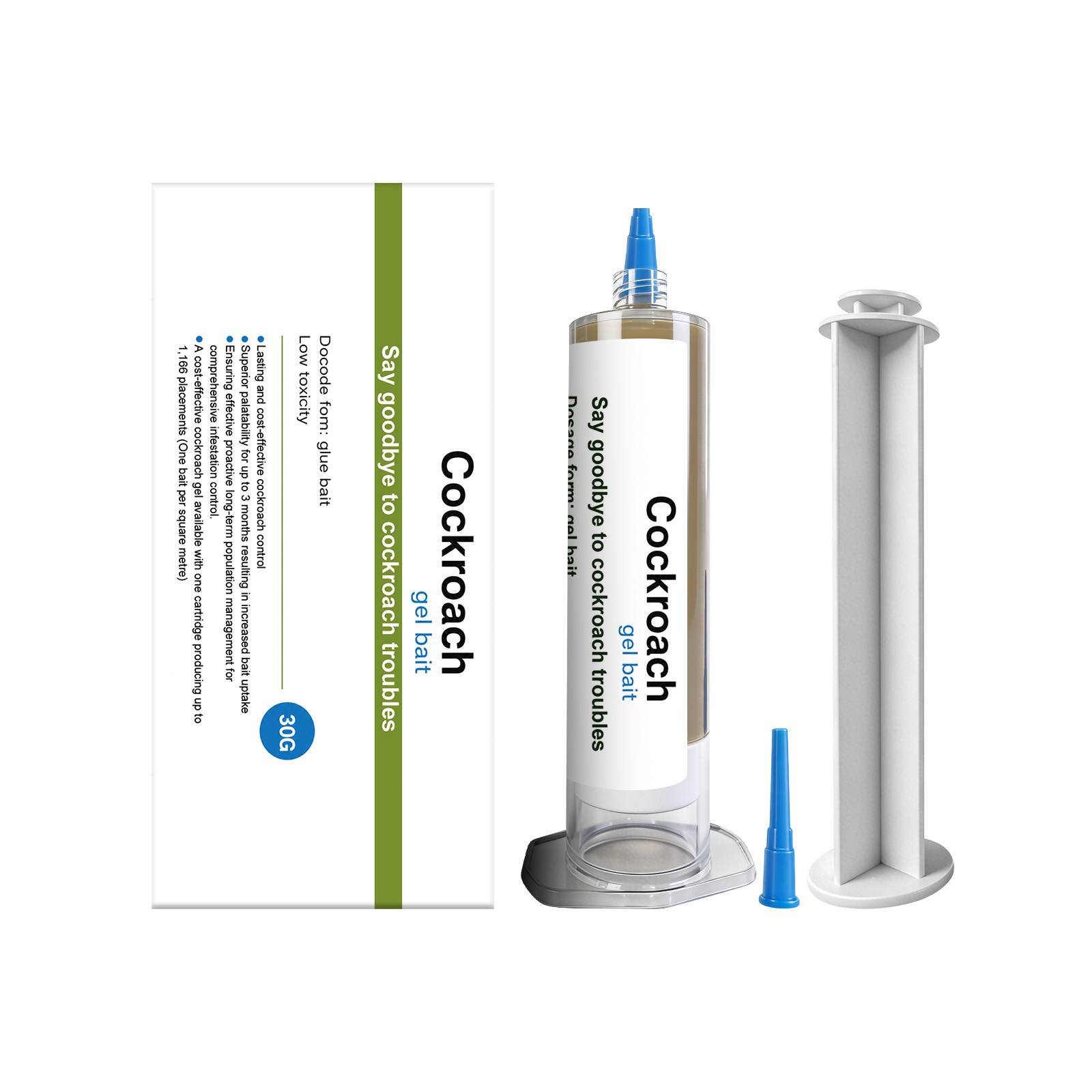 Cockroach Gel Bait Fine Nozzle Extrusion Non Irritating Long Lasting Kitchen Bathroom Garage Household Crevice Lure