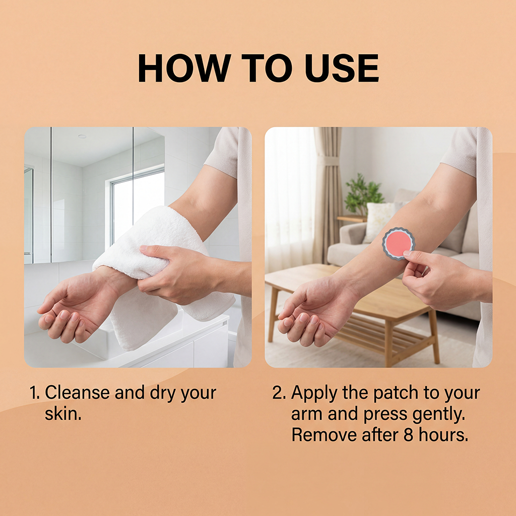 Body Care Patch Mild Ingredients Daily Care Comfort Portable Fit Skin Friendly Breathable For Body Use