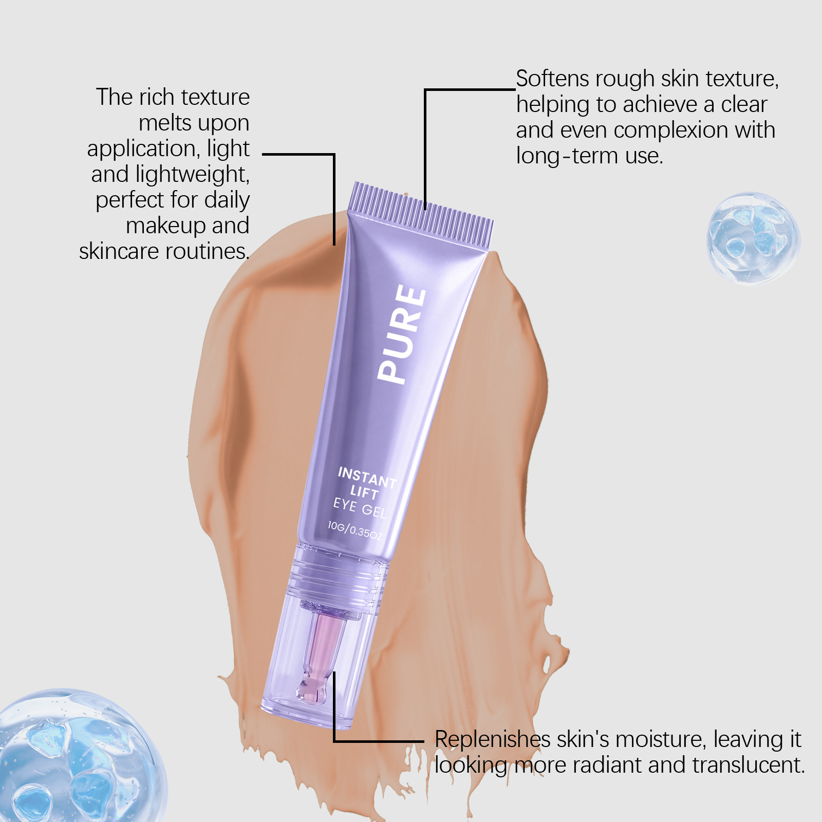 Collagen Soft Eye Cream Gentle Nourish Smooth Bright Hydrate Skin Around Eyes Care