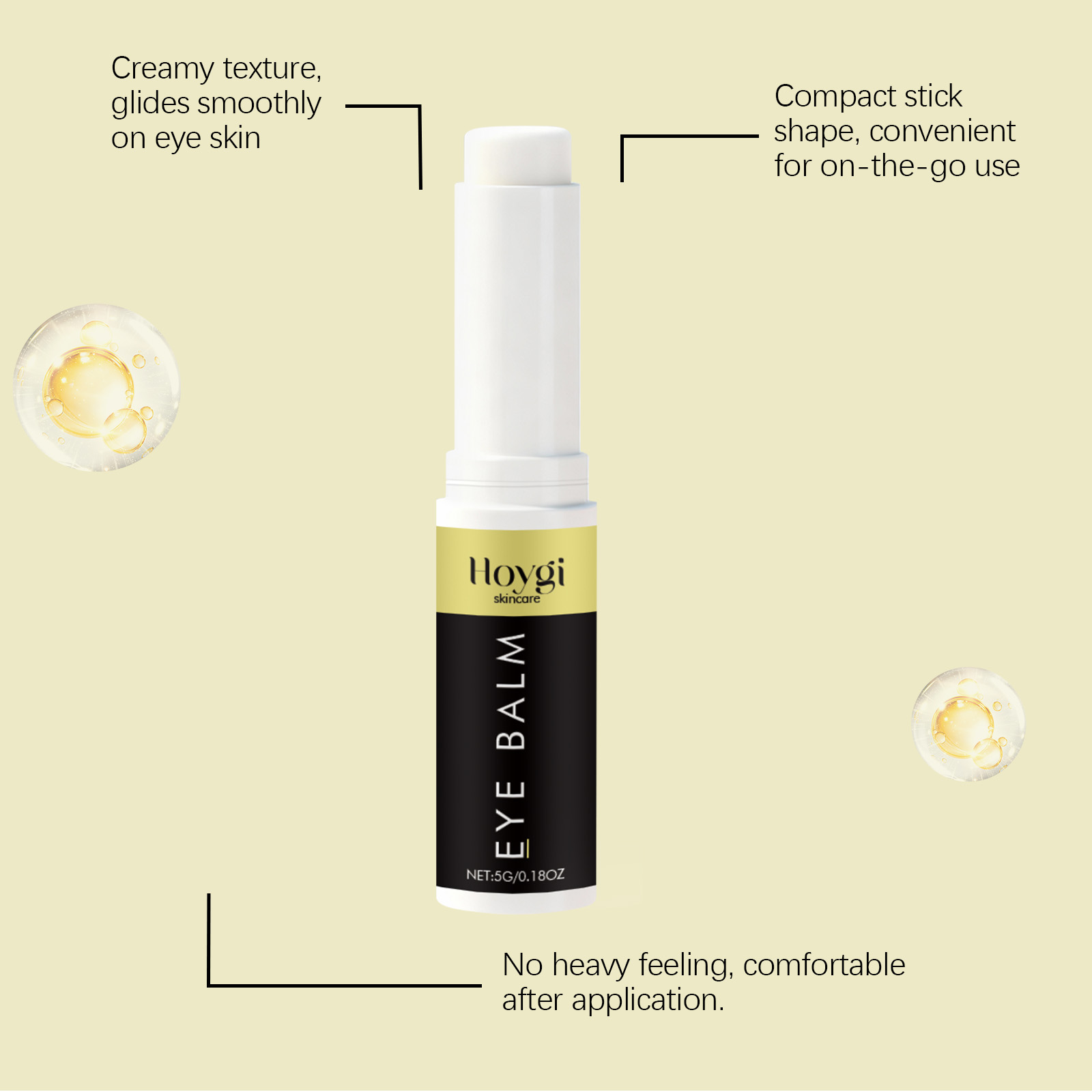 Eye Cream Stick Nourishes Moisturizes Hydrates Softens Delicate Skin Around Eyes Daily Care Massage Eye Cream