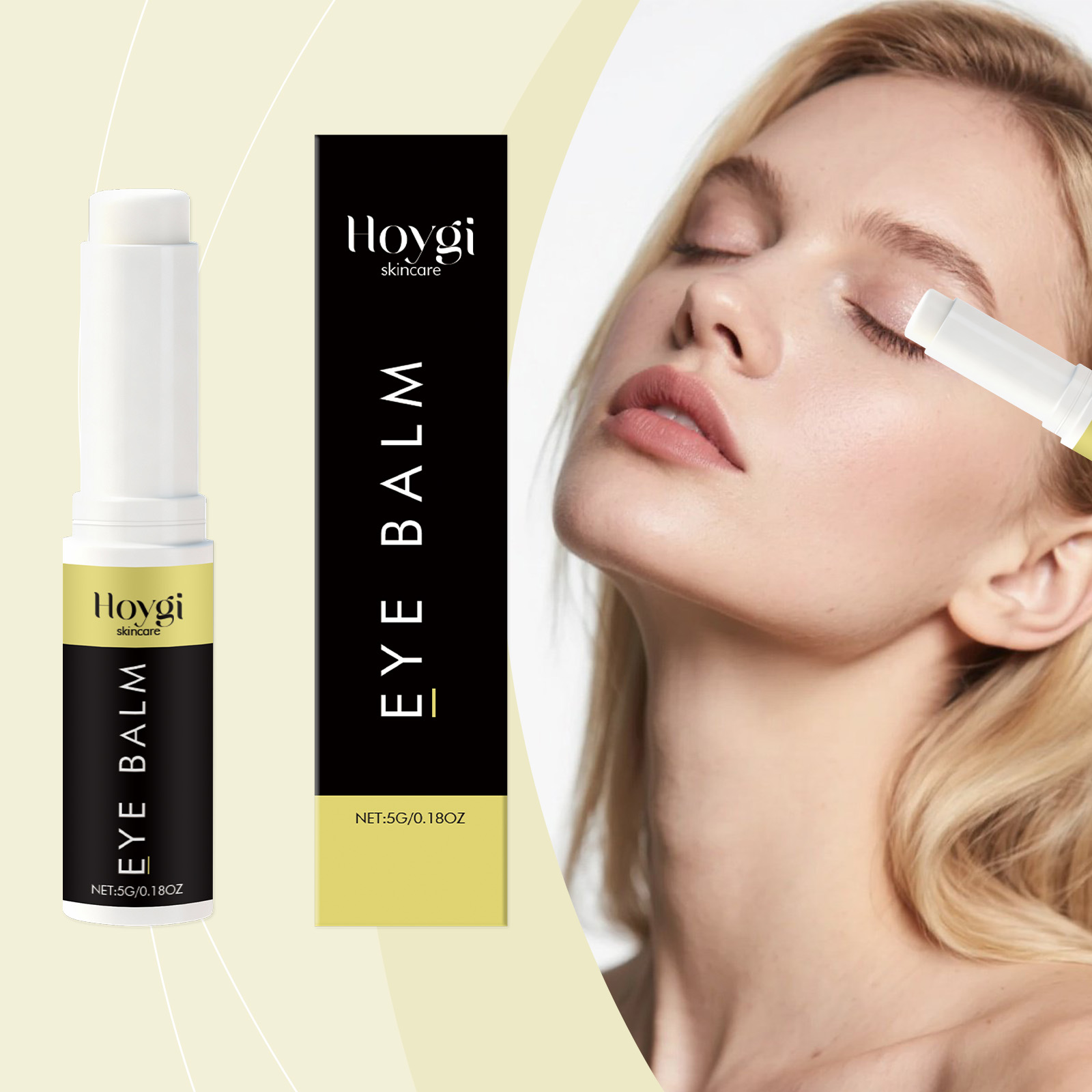 Eye Cream Stick Nourishes Moisturizes Hydrates Softens Delicate Skin Around Eyes Daily Care Massage Eye Cream