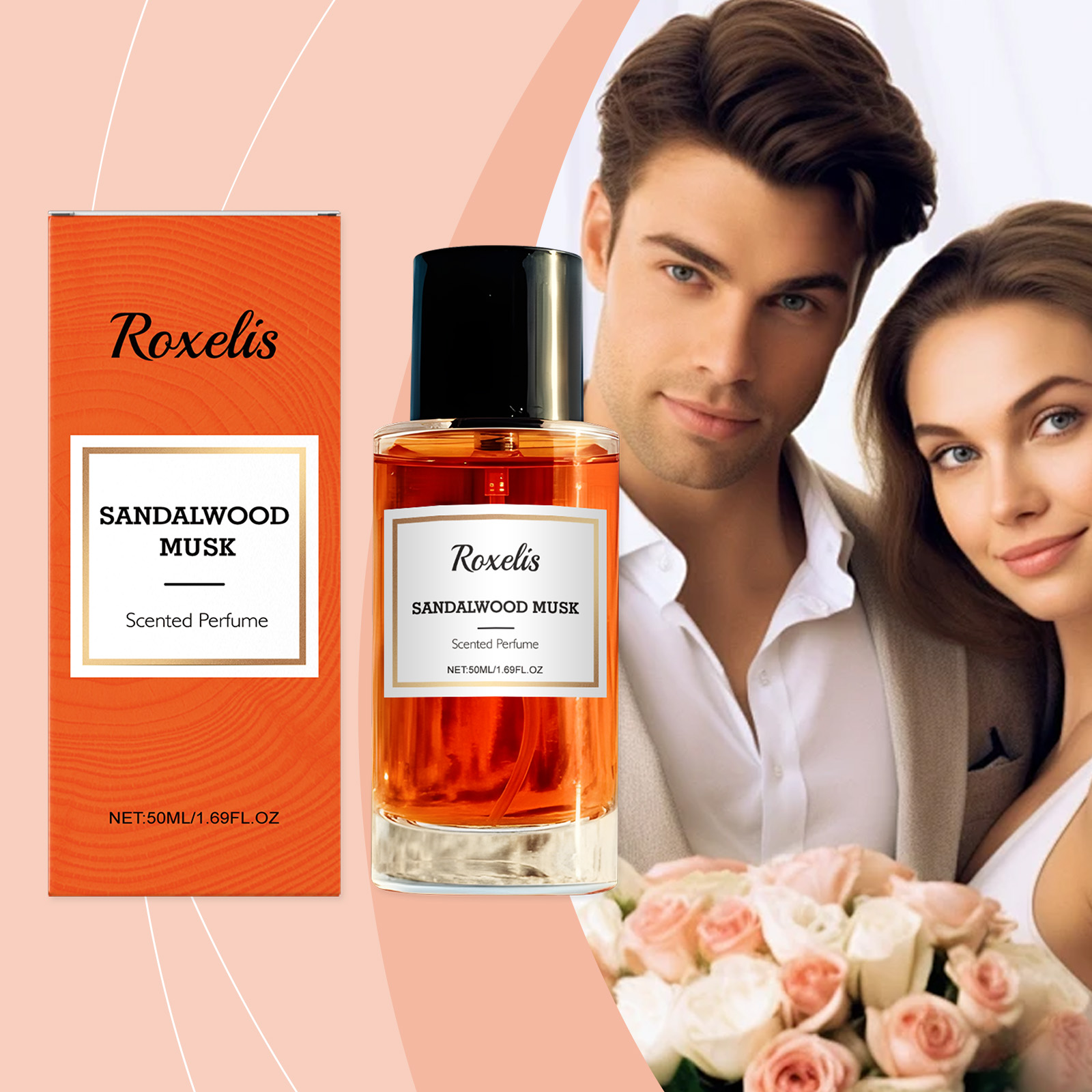 Elegant Perfume Natural Fresh Gentle Long Lasting Layered Charming Daily Portable Sandalwood Fragrance